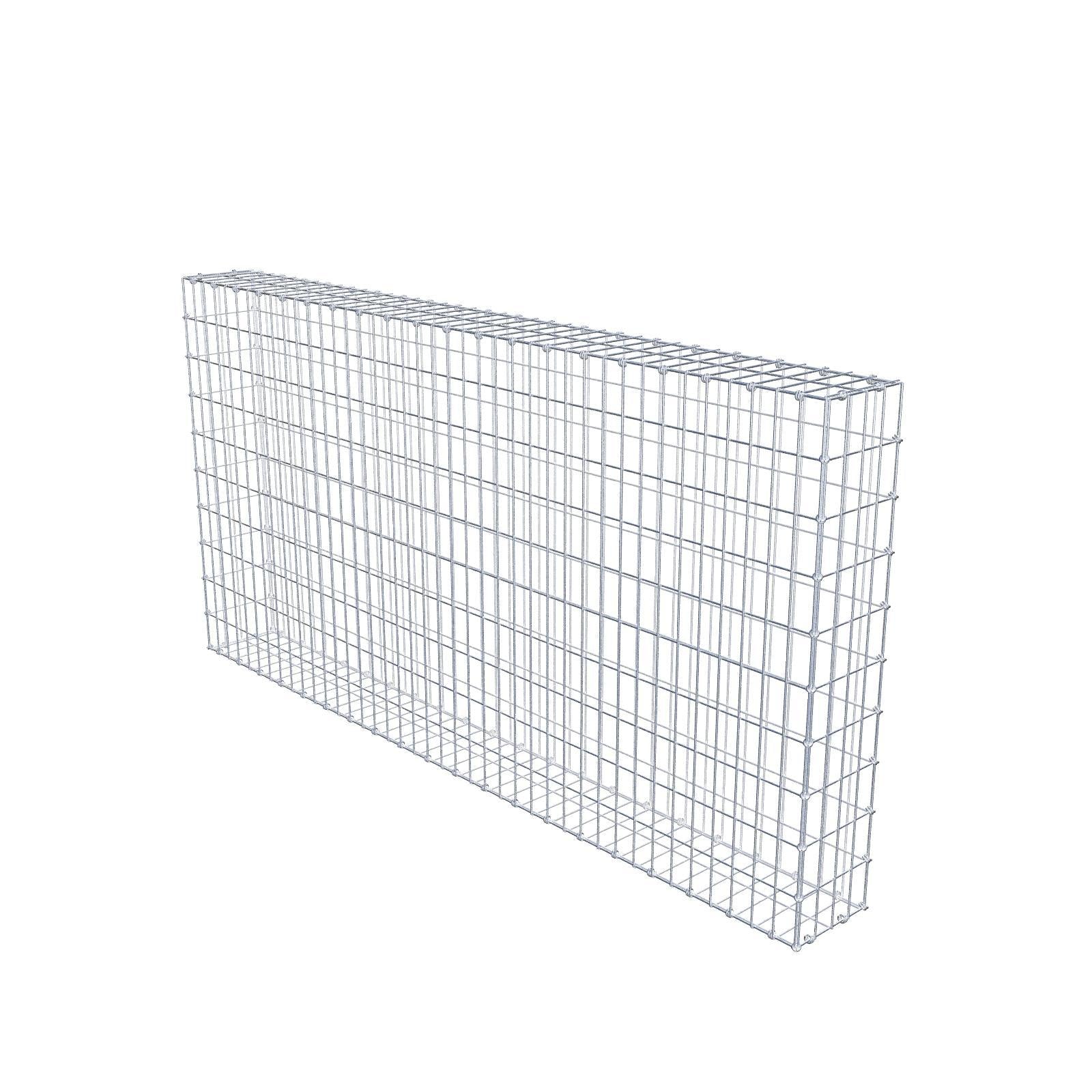 Gabbione 200 cm x 100 cm x 20 cm (L x H x P), maglia 5 x 10 cm, anello a spirale
