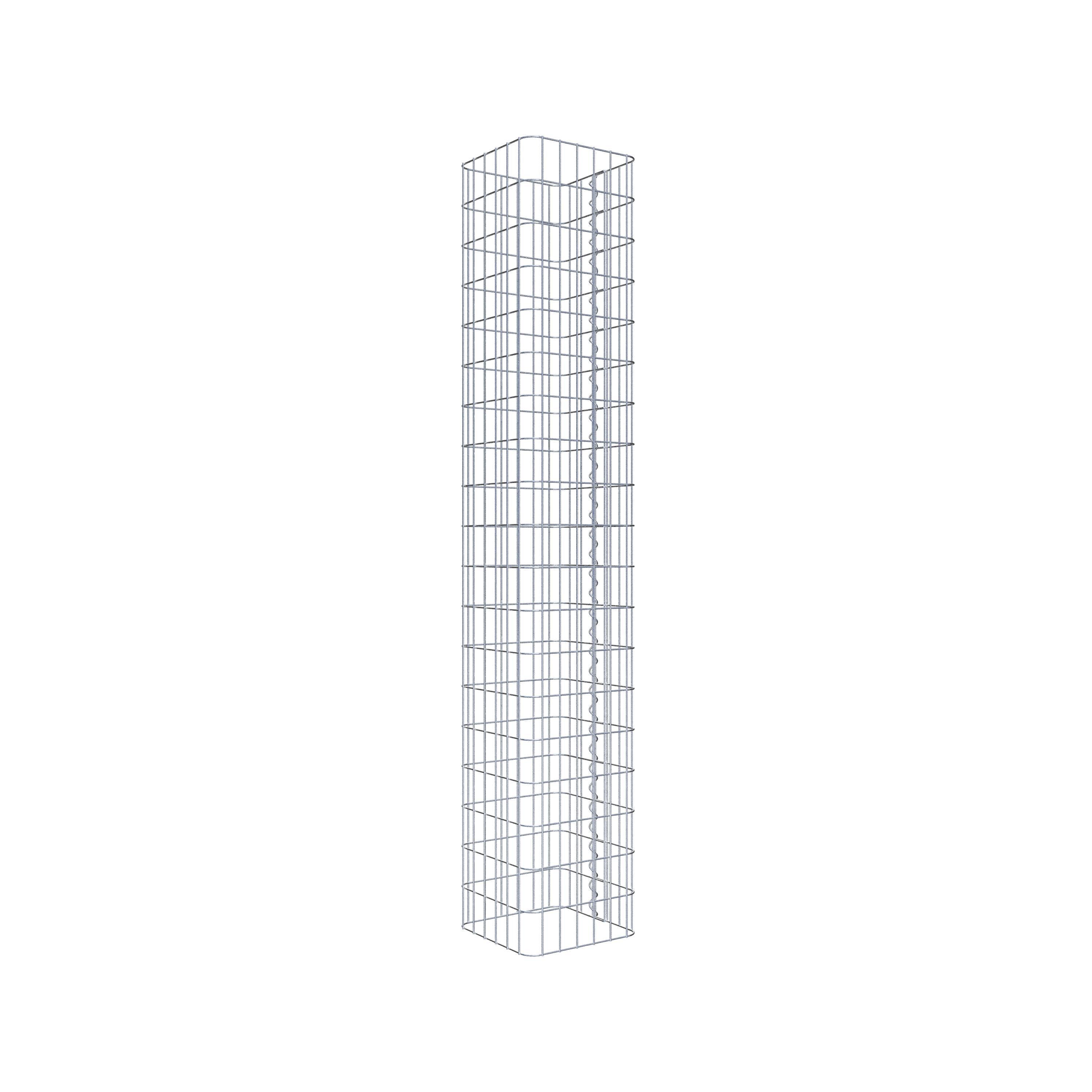 Gabion column 32 x 32 cm, MW 5 x 10 cm square