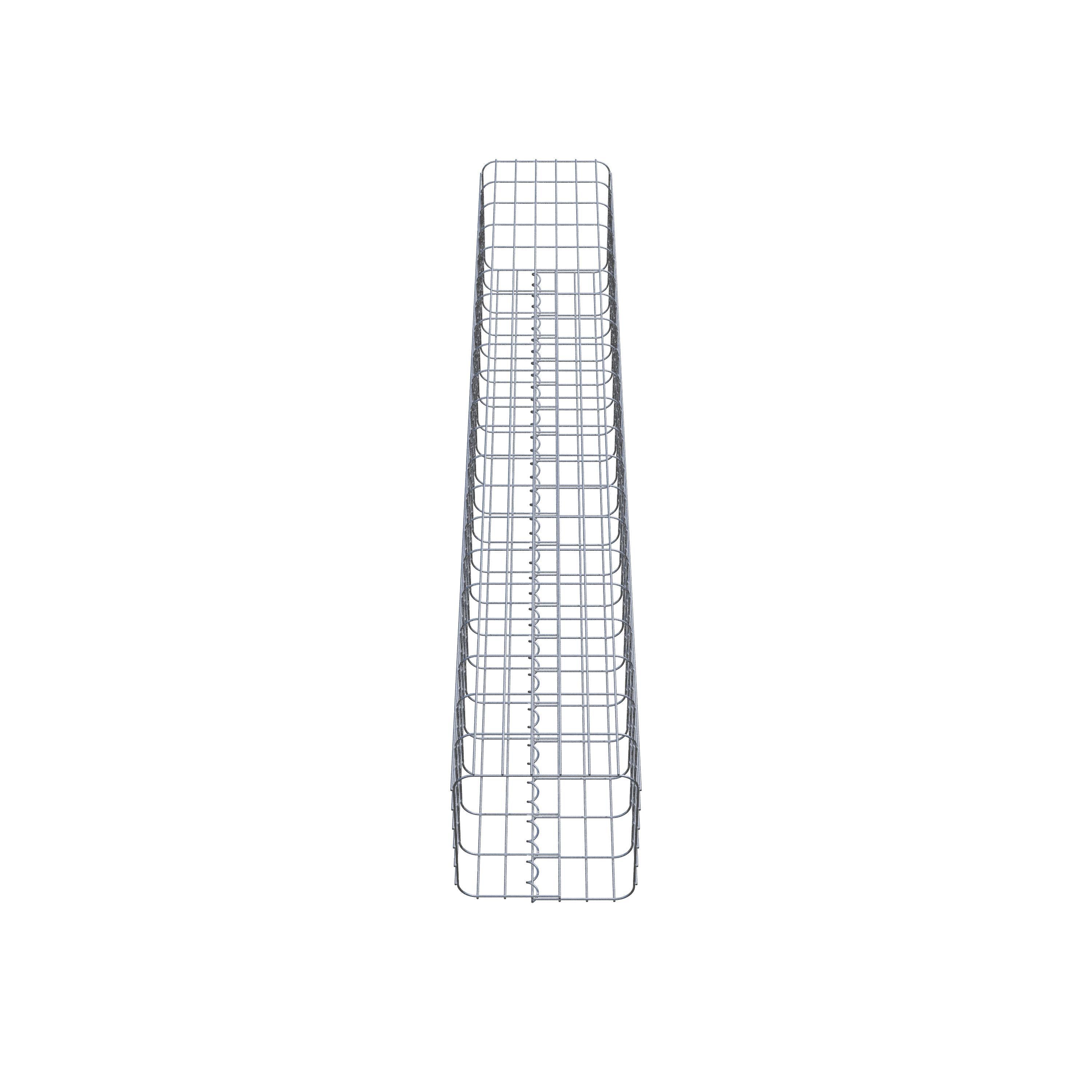 Gabion column 32 x 32 cm, MW 5 x 10 cm square