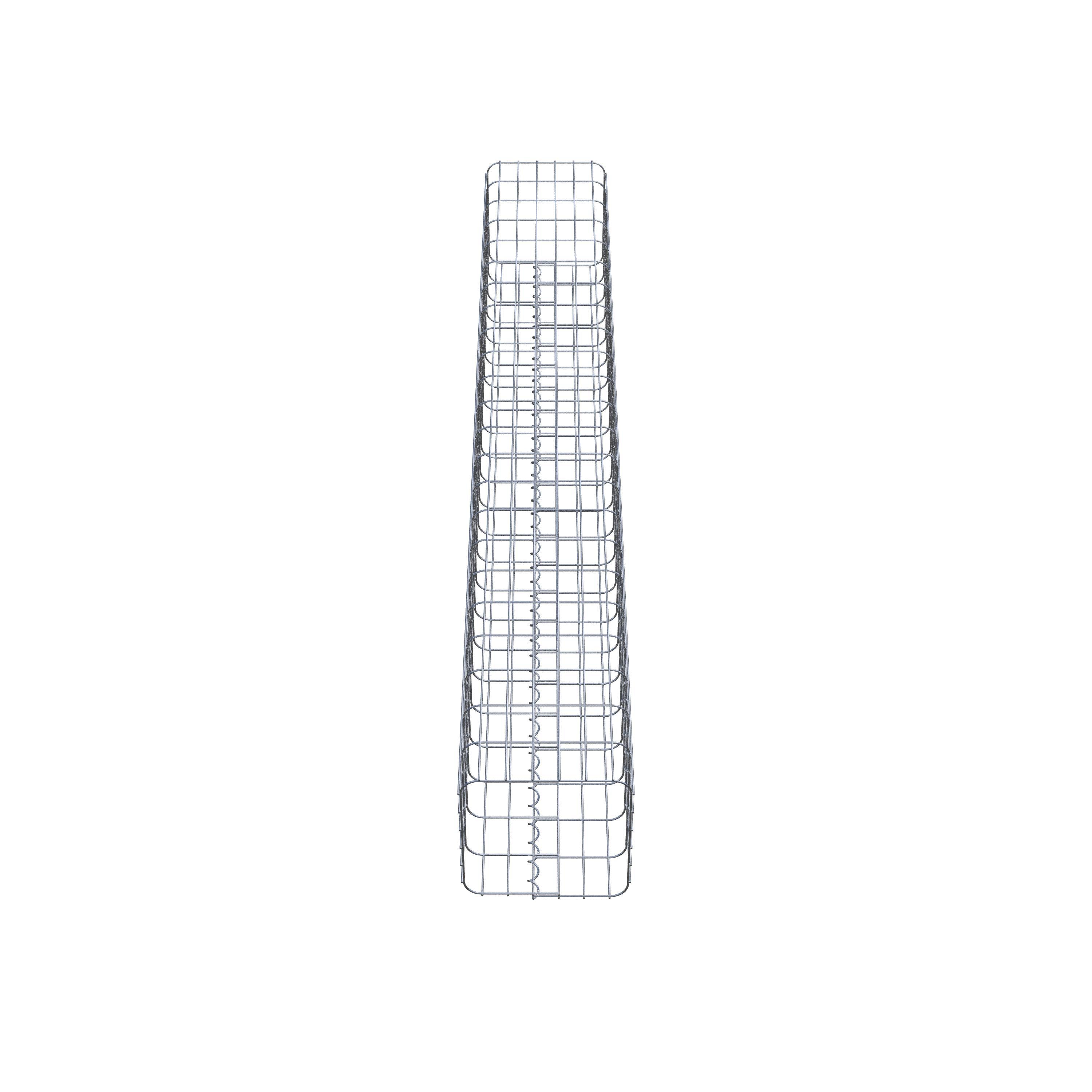 Gabion column 32 x 32 cm, MW 5 x 10 cm square