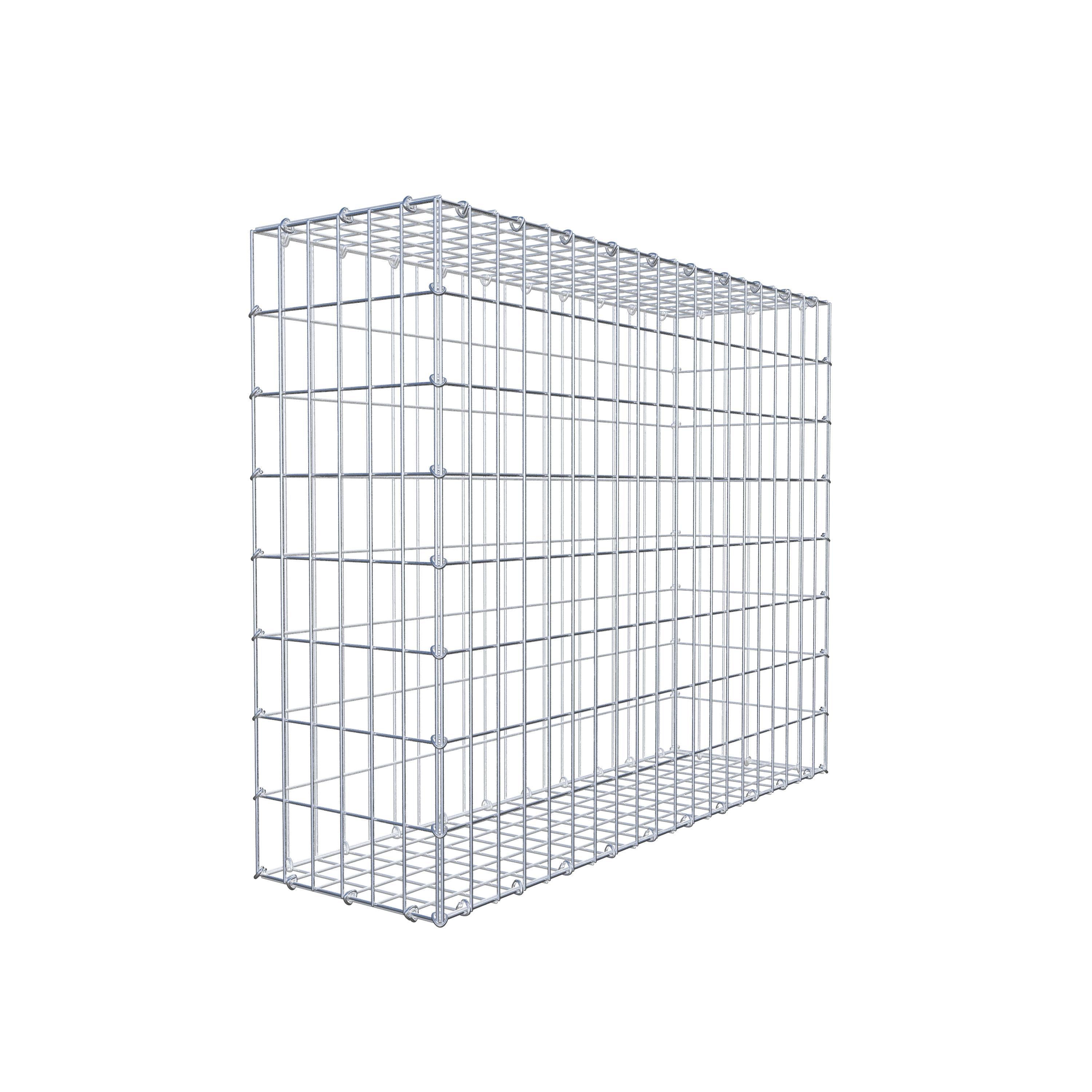 Gabion 100 cm x 80 cm x 30 cm (L x H x D), maskestørrelse 5 cm x 10 cm, C-ring