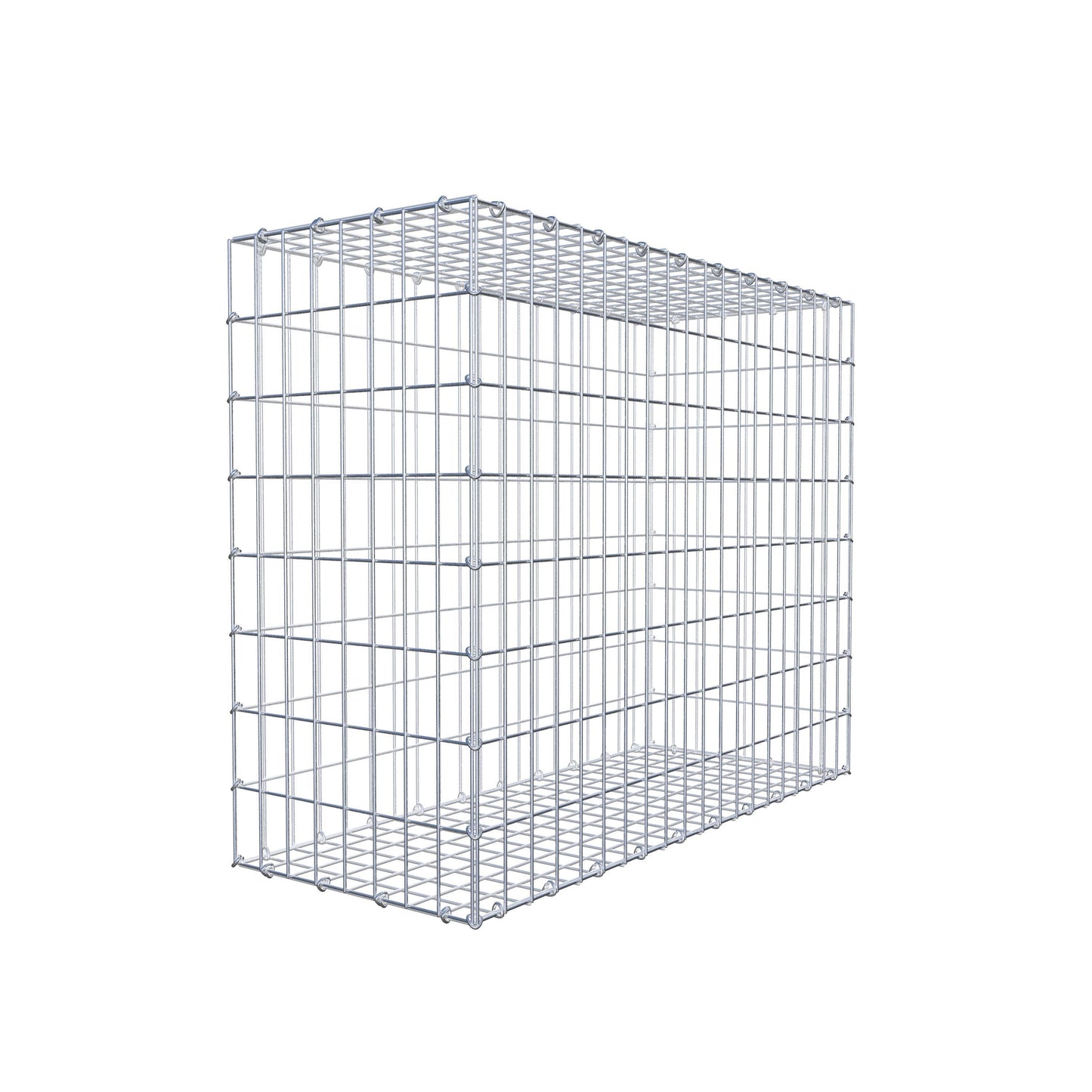 Gabion 100 cm x 80 cm x 40 cm (L x H x D), maskstorlek 5 cm x 10 cm, C-ring