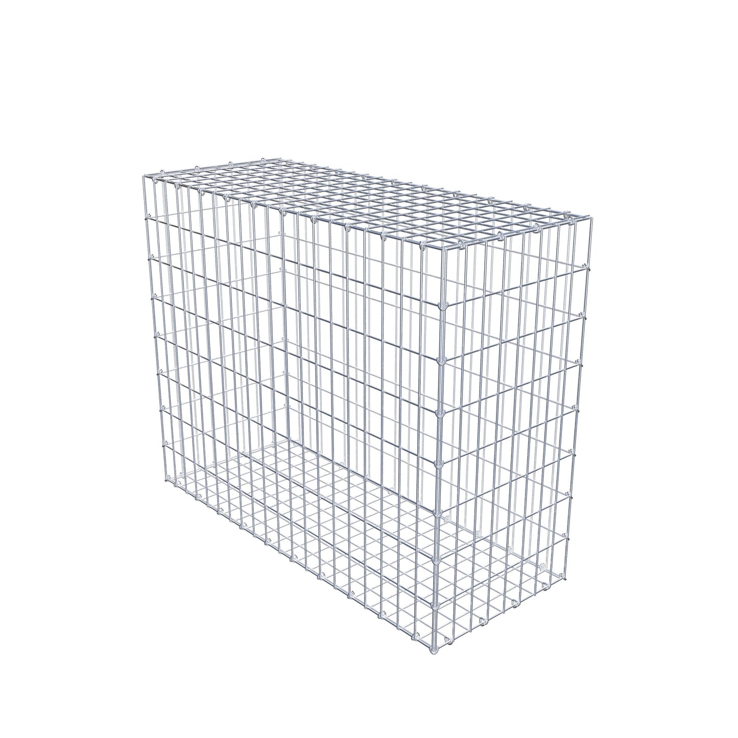 Gabion 100 cm x 80 cm x 40 cm (L x H x D), maskstorlek 5 cm x 10 cm, C-ring
