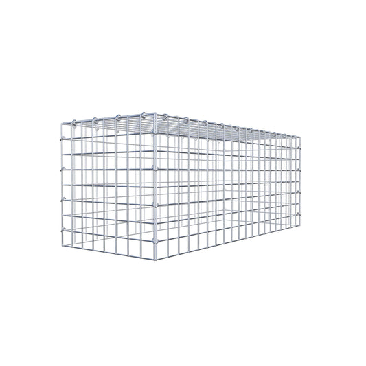 Typ 3 påbyggnadsgabion 100 cm x 40 cm x 40 cm (L x H x D), maskstorlek 5 cm x 5 cm, C-ring