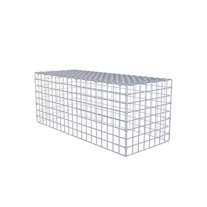 Monteret gabion type 3 100 cm x 40 cm x 40 cm (L x H x D), maskestørrelse 5 cm x 5 cm, C-ring