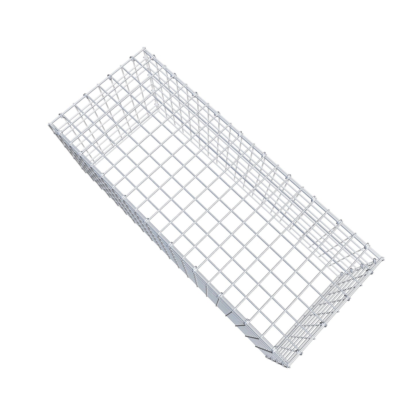 Monteret gabion type 3 100 cm x 40 cm x 40 cm (L x H x D), maskestørrelse 5 cm x 5 cm, C-ring