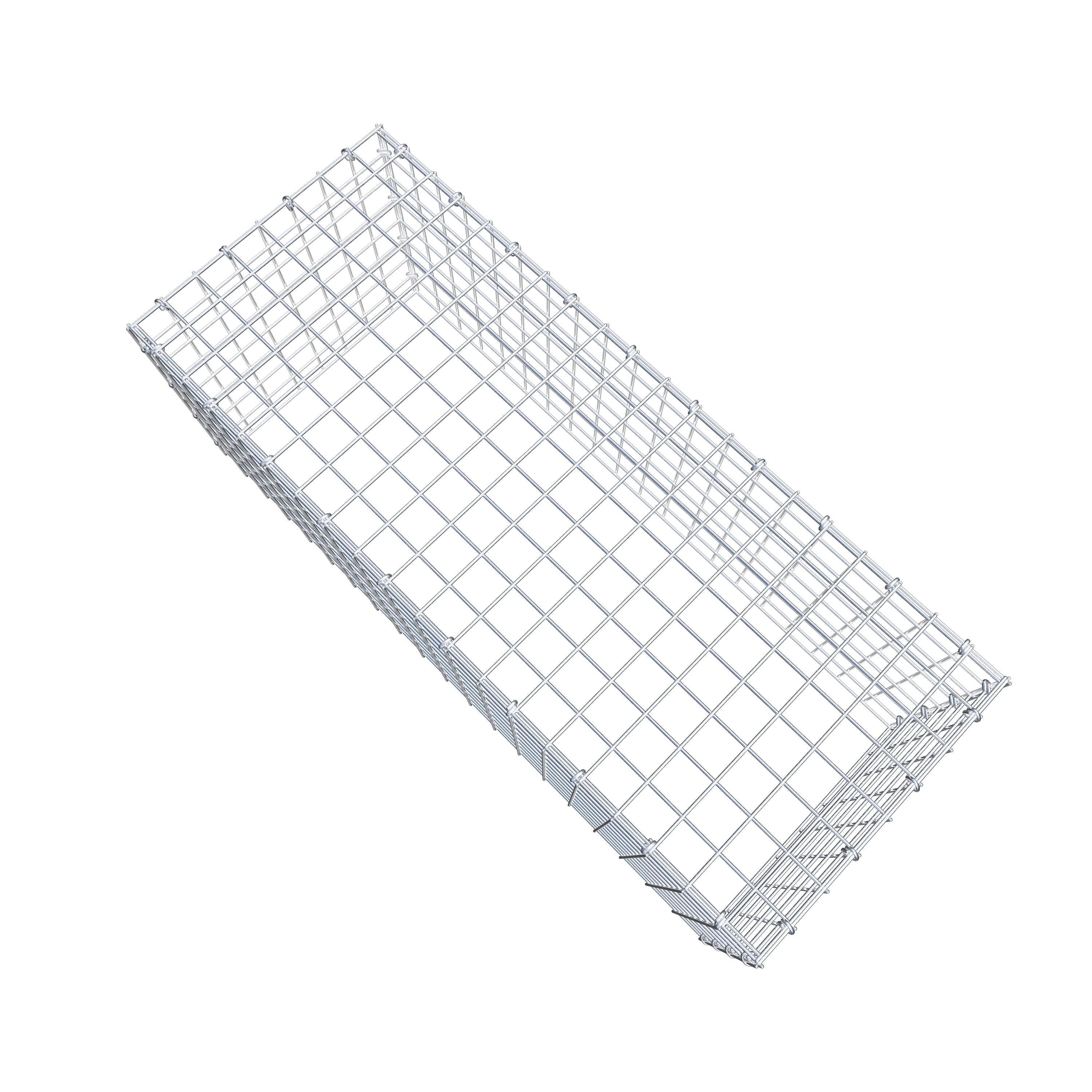 Monteret gabion type 3 100 cm x 40 cm x 40 cm (L x H x D), maskestørrelse 5 cm x 5 cm, C-ring