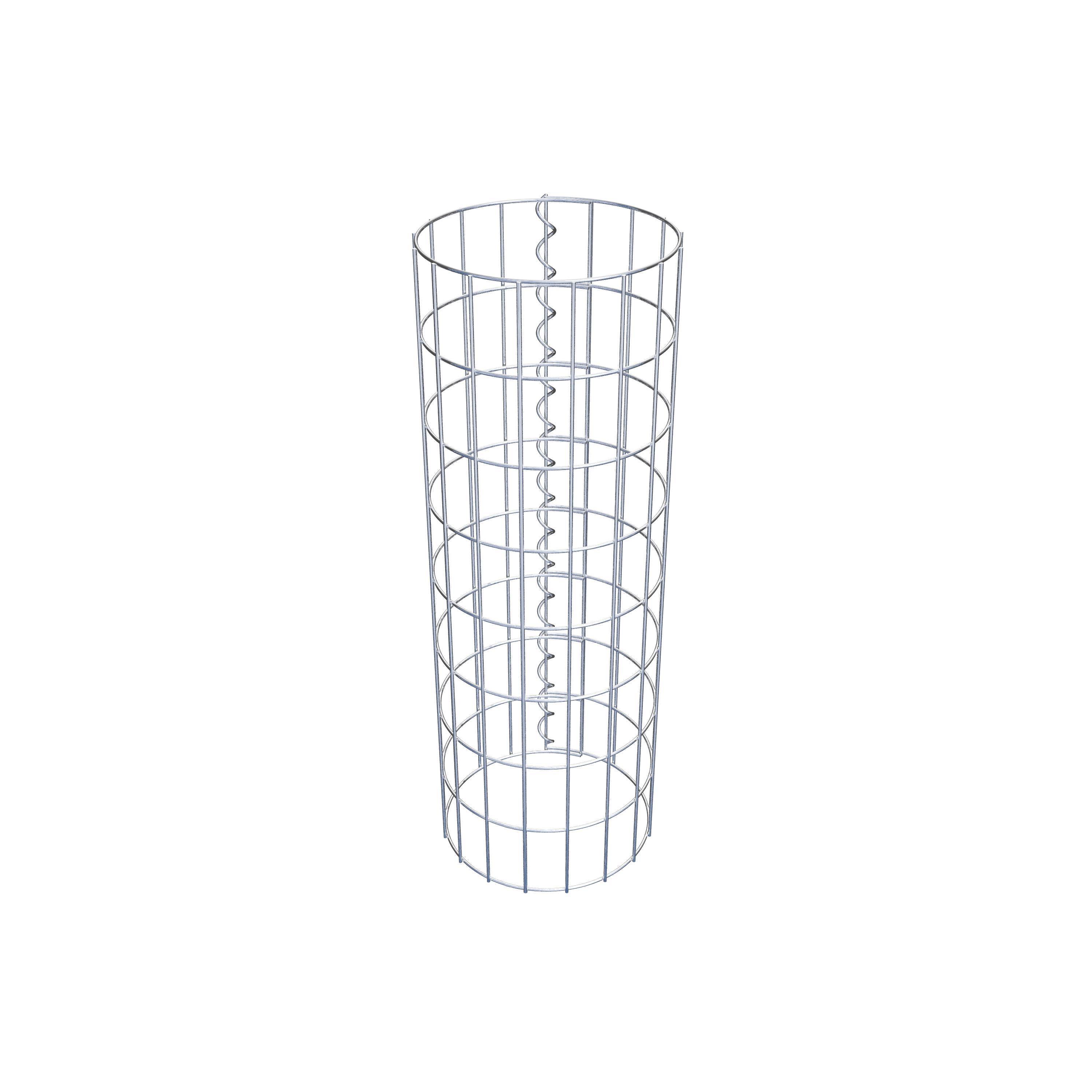 Gabionensäule rund 27 cm Durchmesser, 80  cm Höhe, Maschenweite 5 cm x 10 cm