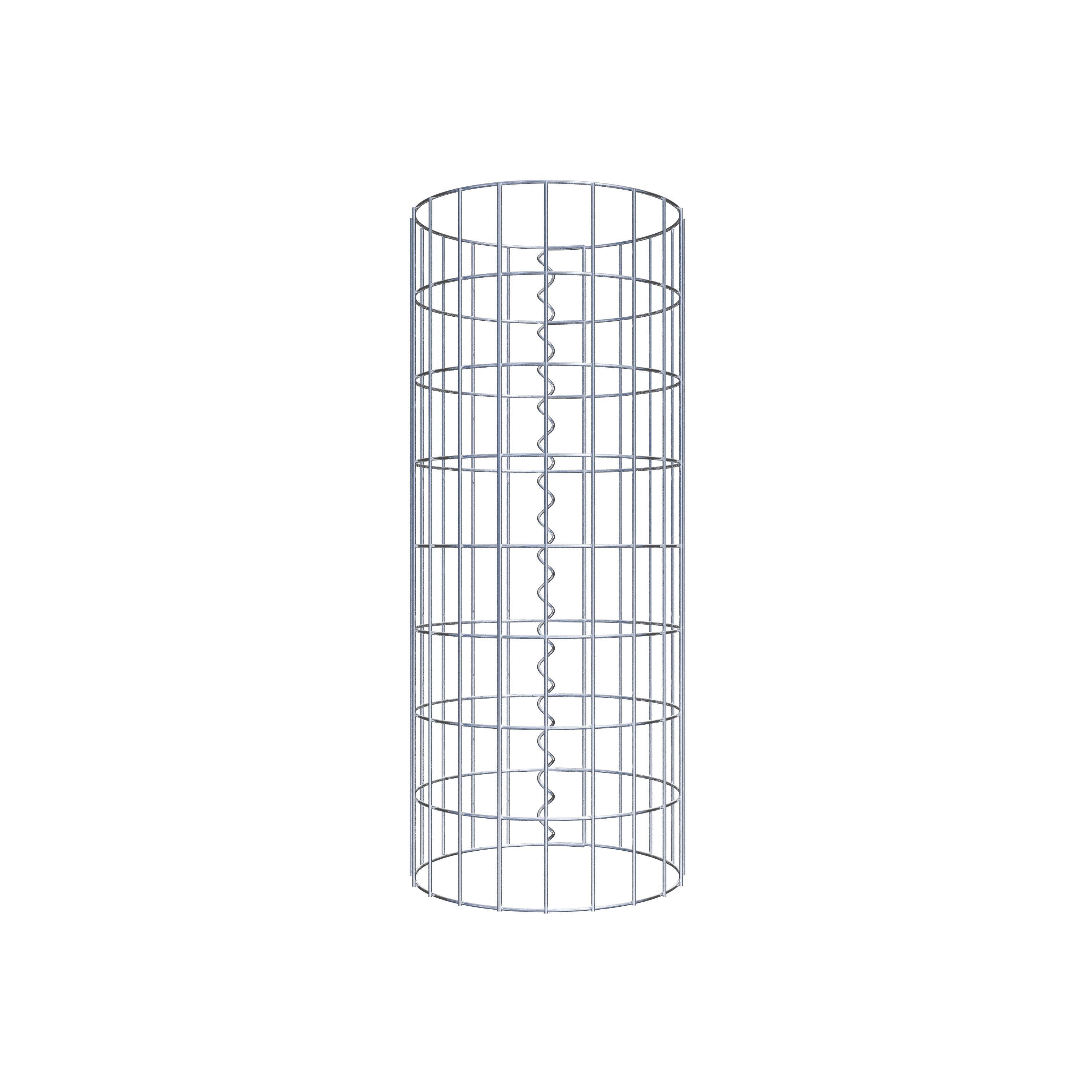 Gabionensäule rund 32 cm Durchmesser, 80  cm Höhe, Maschenweite 5 cm x 10 cm