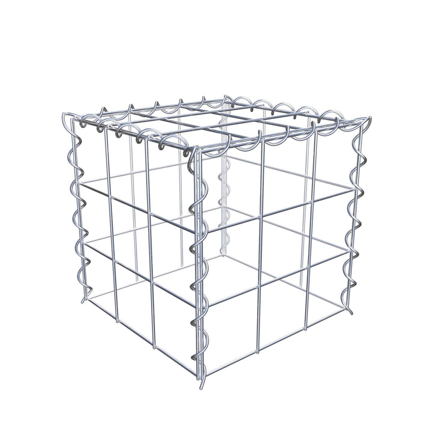 Extra gabion typ 3 30 cm x 30 cm x 30 cm (L x H x D), maskstorlek 10 cm x 10 cm, spiral