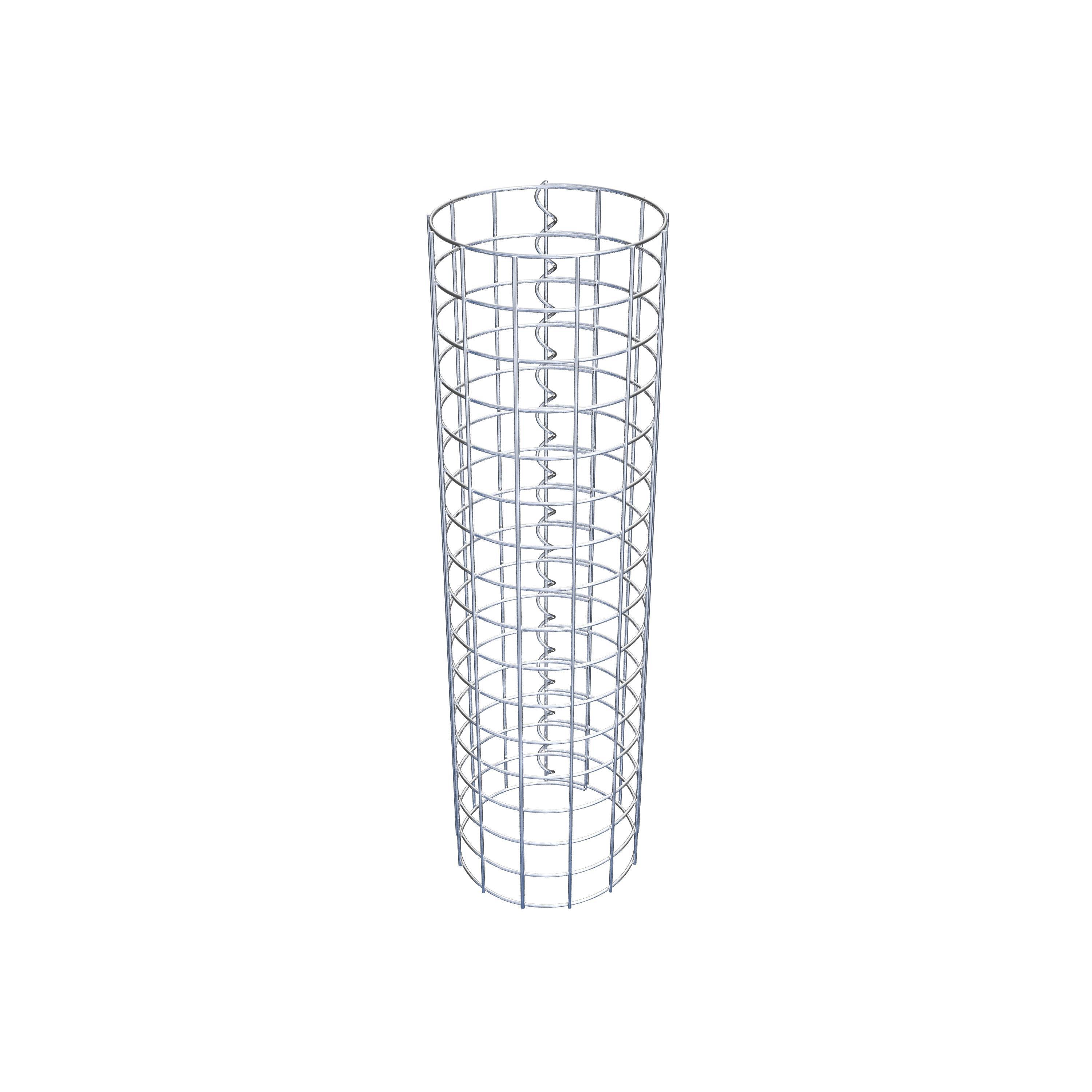 Coluna de gabião diâmetro 22 cm MW 5 x 5 cm redondo