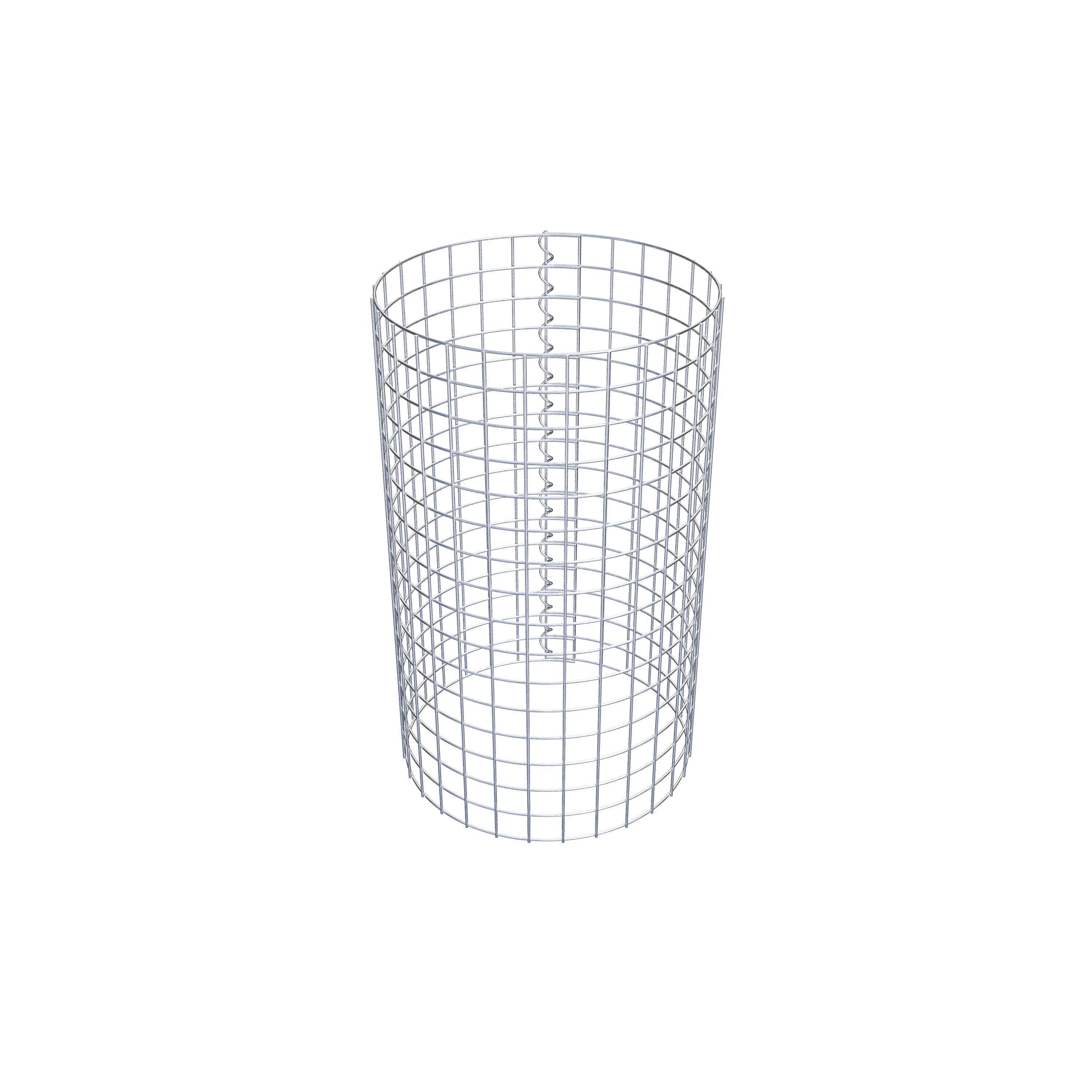 Coluna de gabião diâmetro 47 cm MW 5 x 5 cm redondo