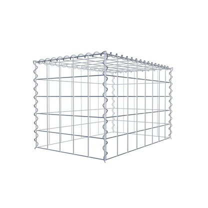 Grown-on gabion type 3 80 cm x 50 cm x 50 cm (L x H x D), mesh size 10 cm x 10 cm, spiral