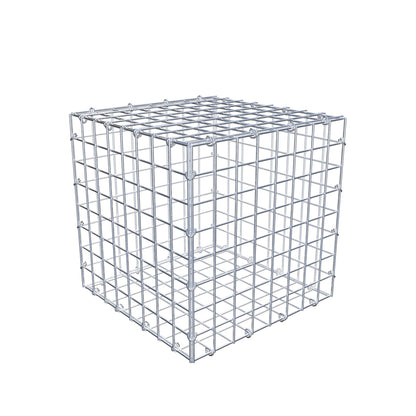 Gabion 40 cm x 40 cm x 40 cm (L x H x P), mailles 5 cm x 5 cm, anneau en C
