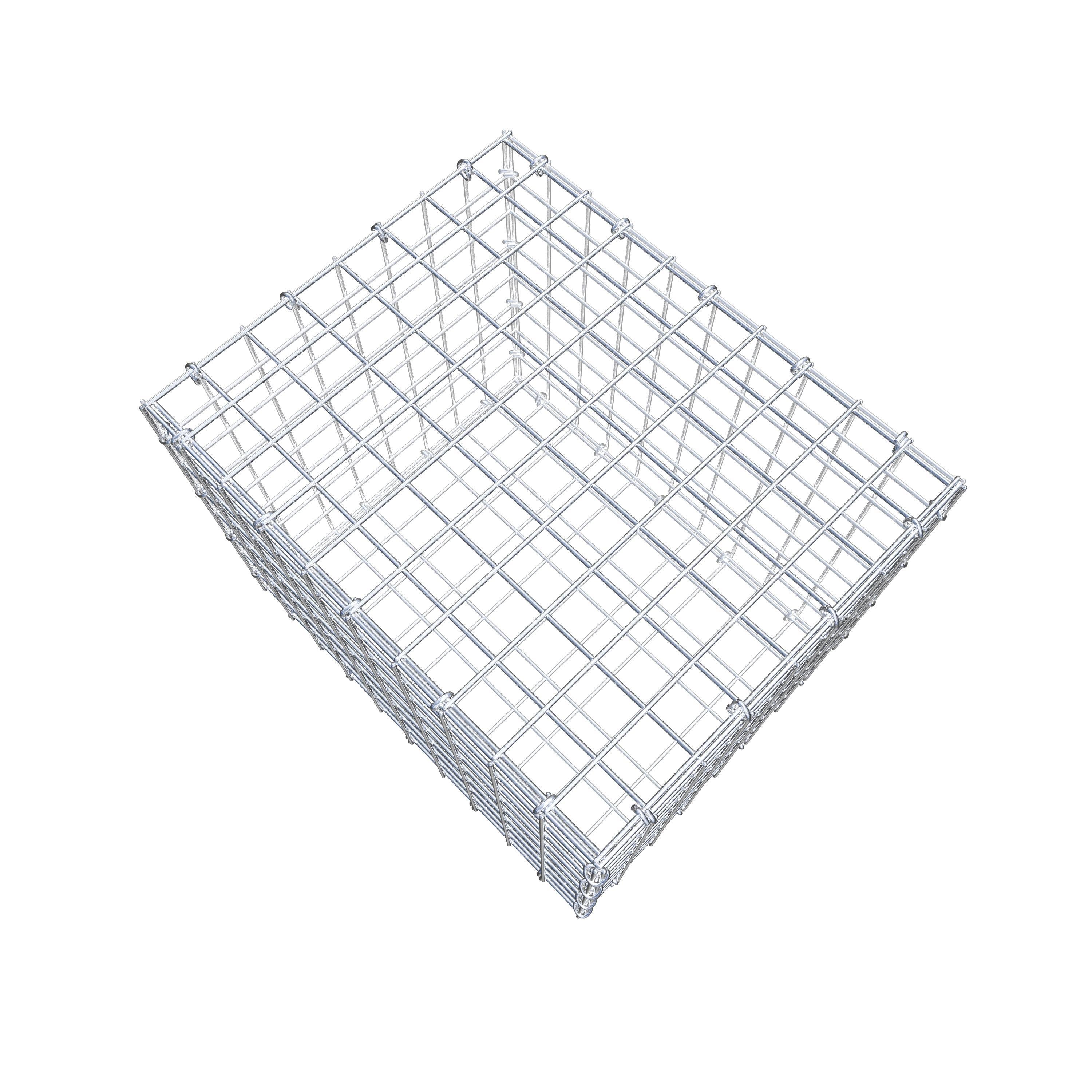 Gabion 50 cm x 40 cm x 40 cm (L x H x D), mesh size 5 cm x 5 cm, C-ring