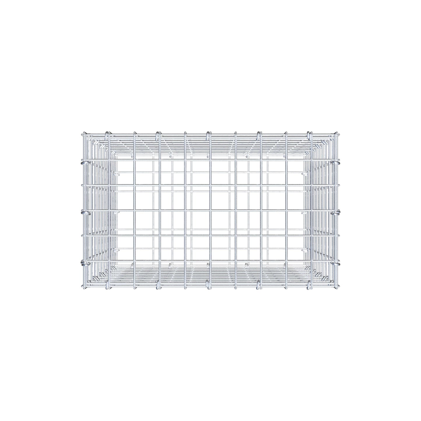 Schanskorf 50 cm x 50 cm x 30 cm (L x H x D), maaswijdte 5 cm x 5 cm, C-ring