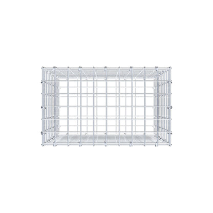 Schanskorf 50 cm x 50 cm x 30 cm (L x H x D), maaswijdte 5 cm x 5 cm, C-ring