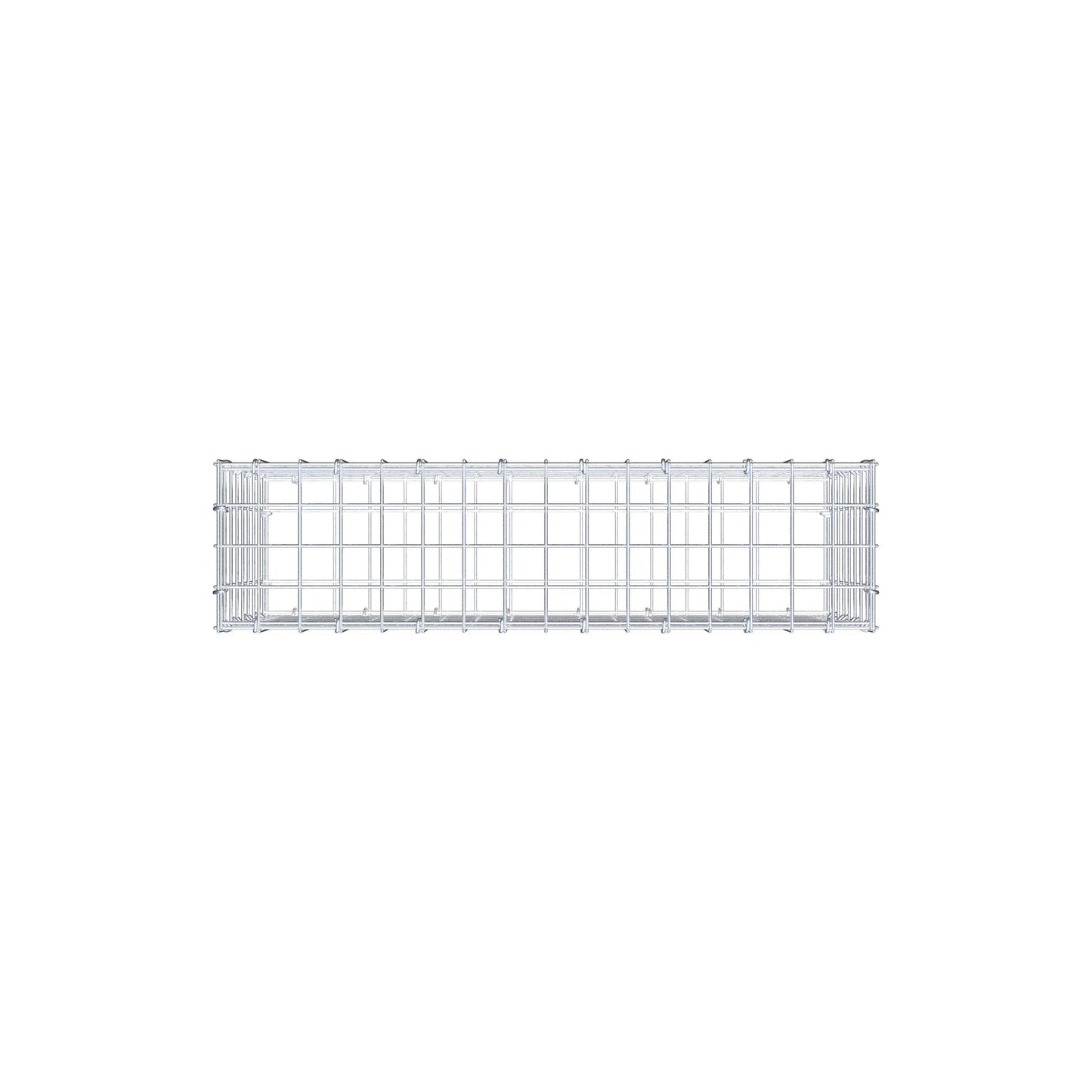 Gabion 80 cm x 40 cm x 20 cm (L x H x D), mesh size 5 cm x 5 cm, C-ring