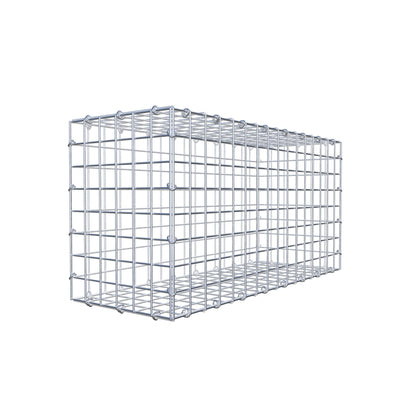 Gabion 80 cm x 40 cm x 30 cm (L x H x D), maskestørrelse 5 cm x 5 cm, C-ring