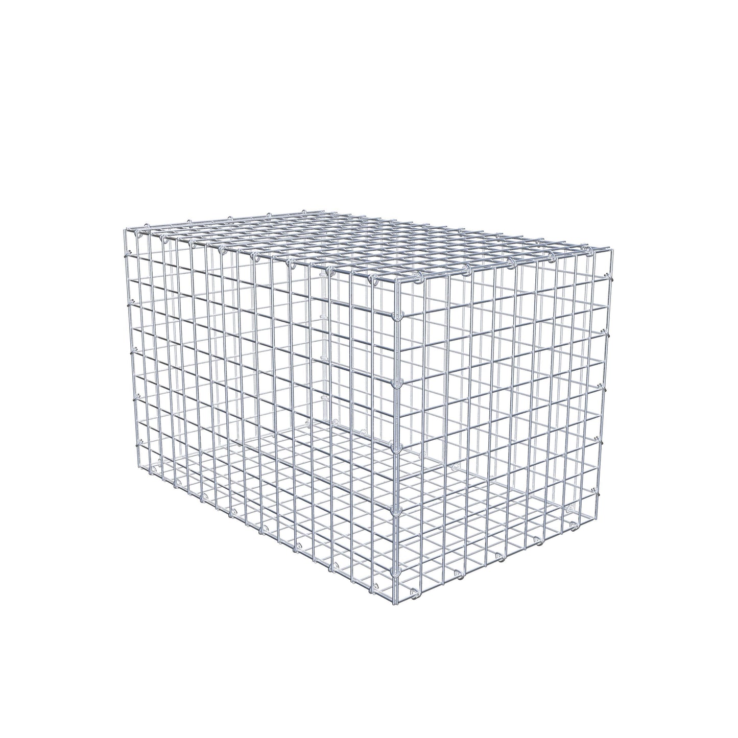 Gabion 80 cm x 50 cm x 50 cm (L x H x P), mailles 5 cm x 5 cm, anneau en C