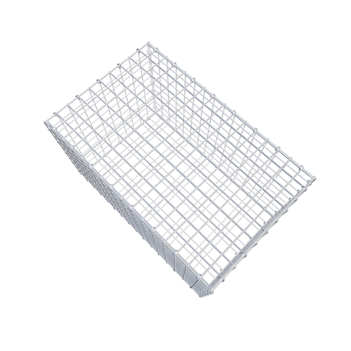 Gabion 80 cm x 50 cm x 50 cm (L x H x P), mailles 5 cm x 5 cm, anneau en C