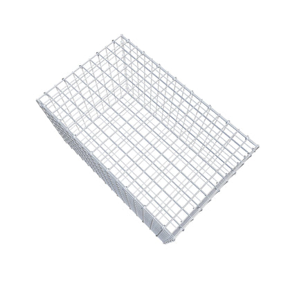 Gabion 80 cm x 50 cm x 50 cm (L x H x P), mailles 5 cm x 5 cm, anneau en C