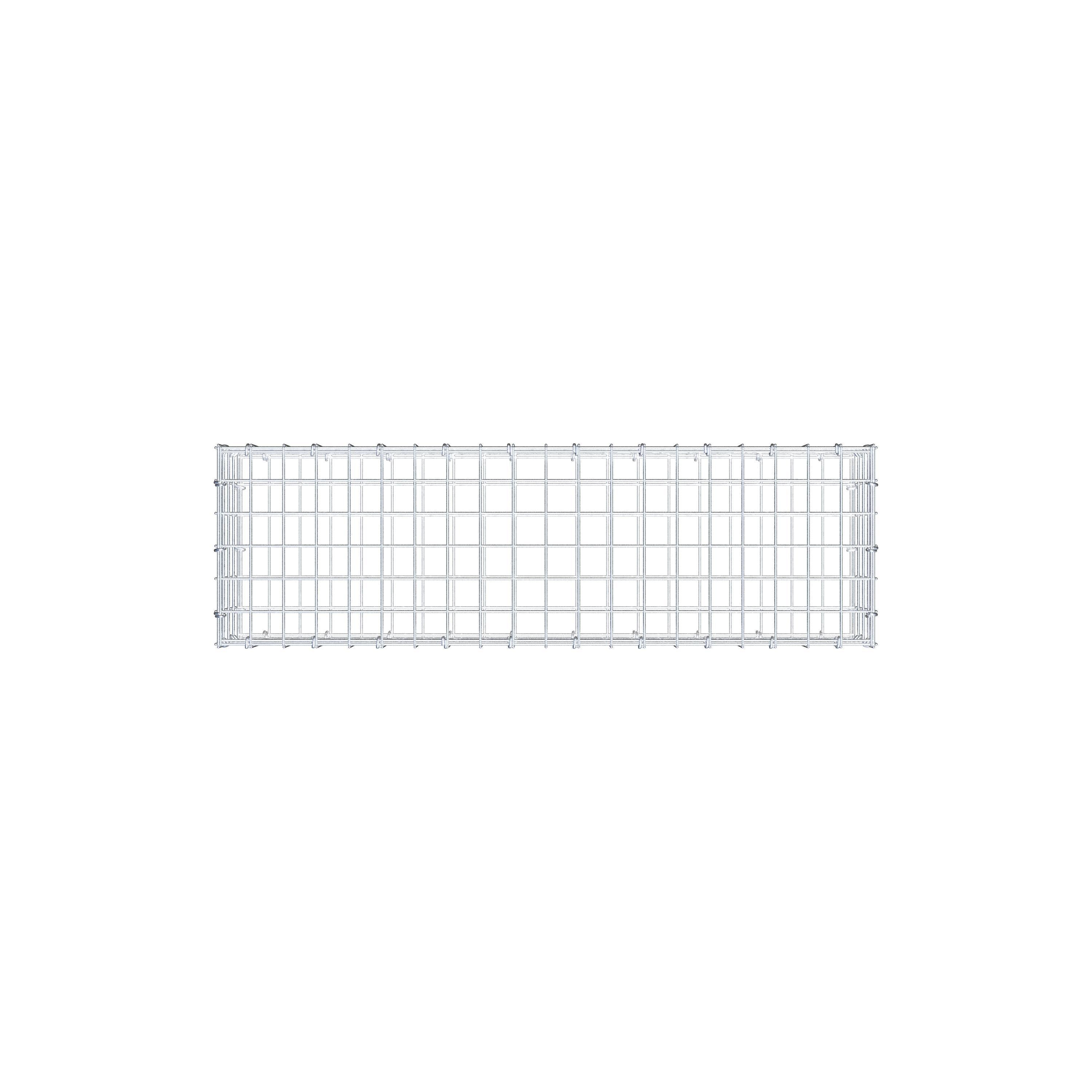 Gabione 100 cm x 20 cm x 30 cm (L x H x T), Maschenweite 5 cm x 5 cm, C-Ring