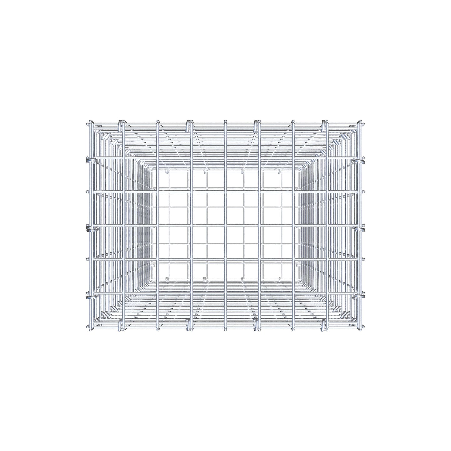 Gabion 100 cm x 40 cm x 30 cm (L x H x P), mailles 5 cm x 5 cm, anneau en C