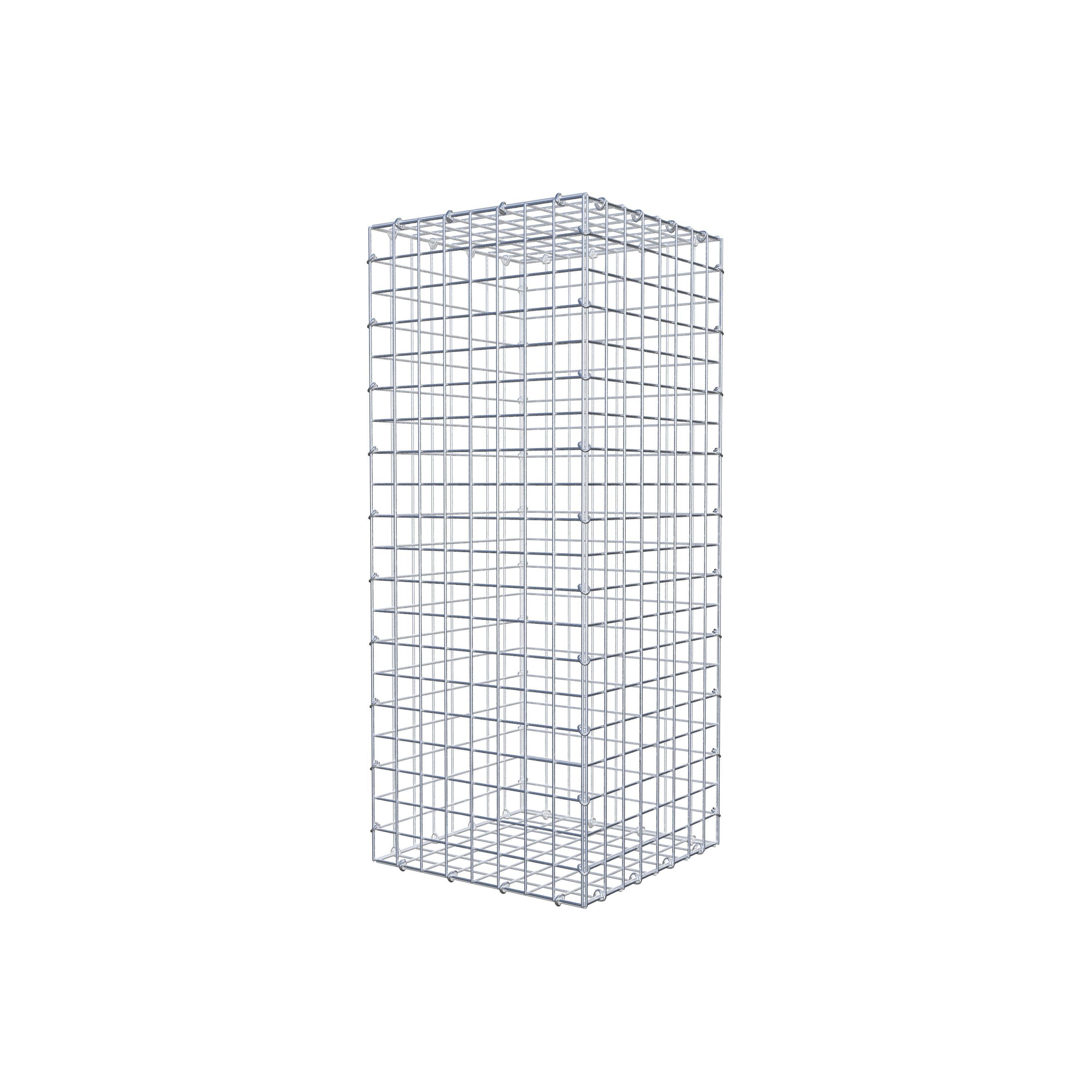 Gabion 100 cm x 40 cm x 40 cm (L x H x D), mesh size 5 cm x 5 cm, C-ring