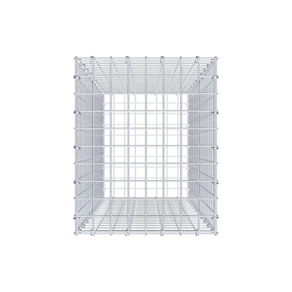 Gabion 100 cm x 40 cm x 50 cm (L x H x P), mailles 5 cm x 5 cm, anneau en C