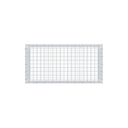 Gabion 100 cm x 40 cm x 50 cm (L x H x P), mailles 5 cm x 5 cm, anneau en C