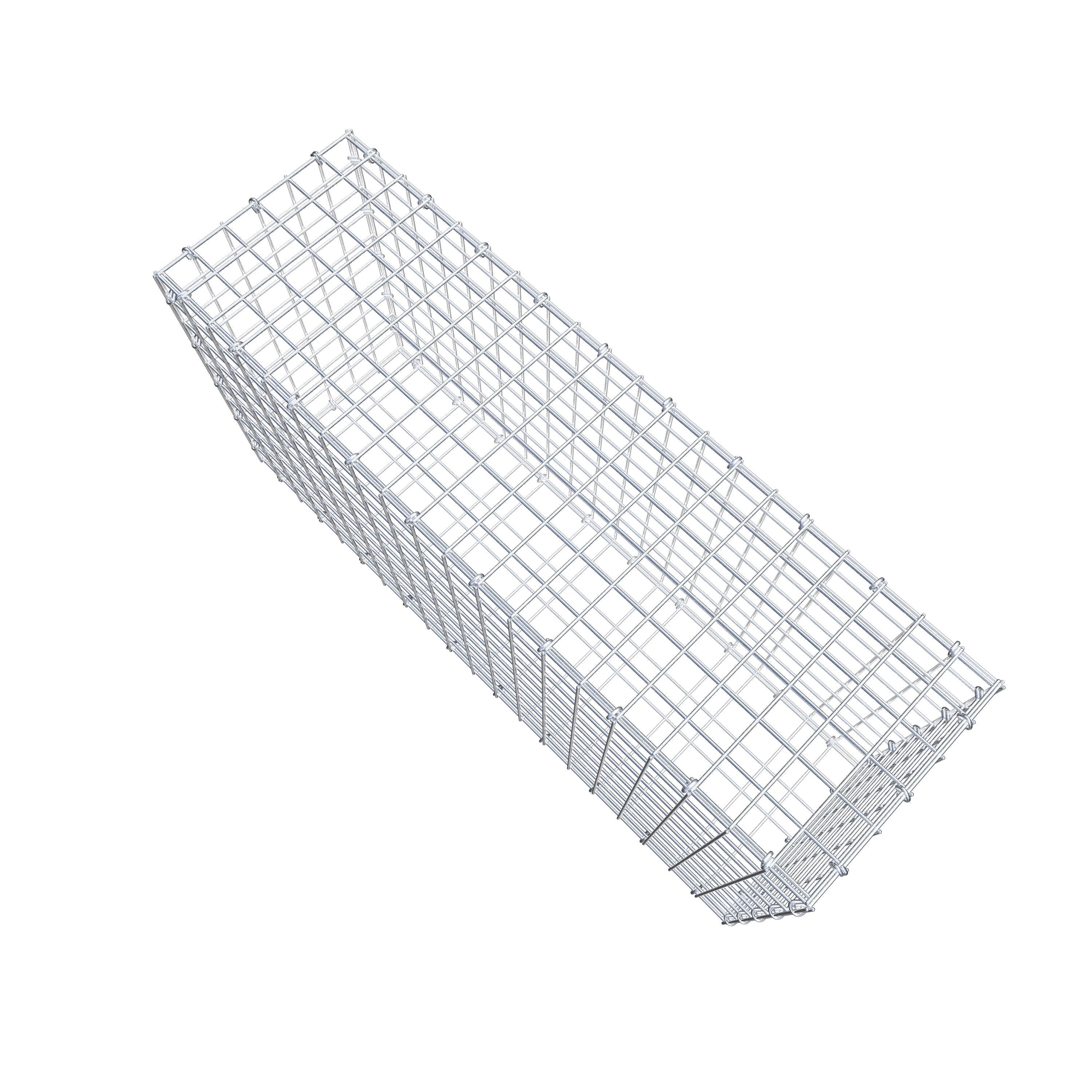 Gabion 100 cm x 50 cm x 30 cm (L x H x D), maskestørrelse 5 cm x 5 cm, C-ring