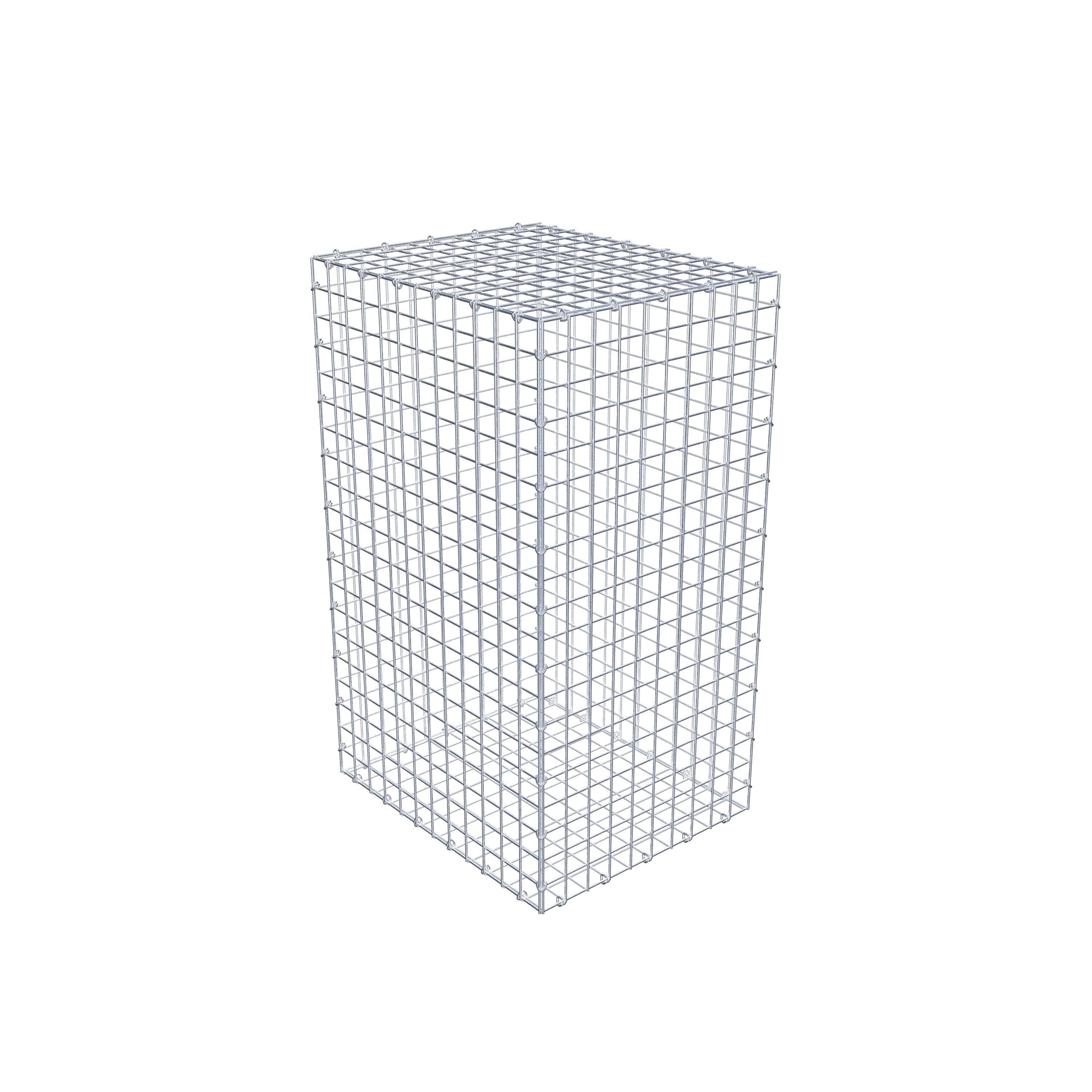 Gabion 100 cm x 60 cm x 50 cm (L x H x D), maskestørrelse 5 cm x 5 cm, C-ring