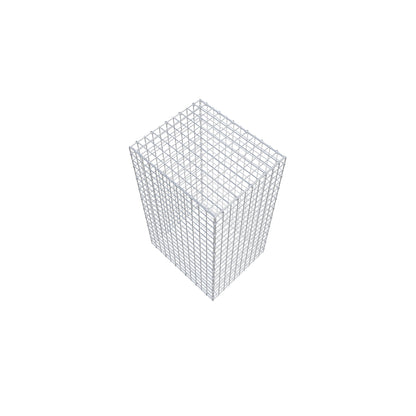 Gabione 100 cm x 60 cm x 50 cm (L x H x T), Maschenweite 5 cm x 5 cm, C-Ring