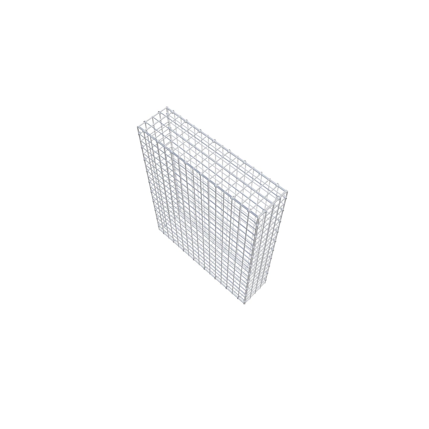 Gabion 100 cm x 80 cm x 20 cm (L x H x P), mailles 5 cm x 5 cm, anneau en C
