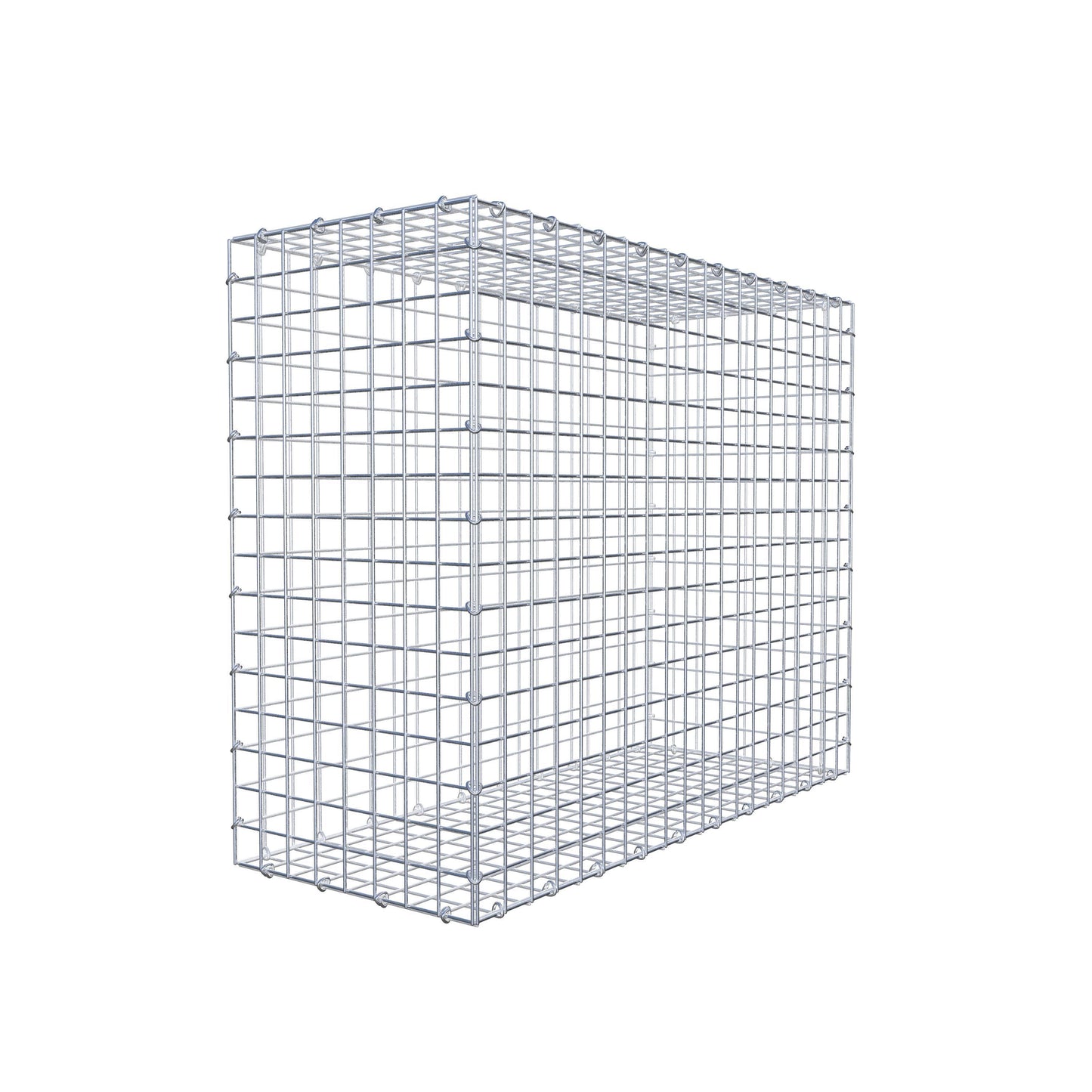 Gabion 100 cm x 80 cm x 40 cm (L x H x P), mailles 5 cm x 5 cm, anneau en C