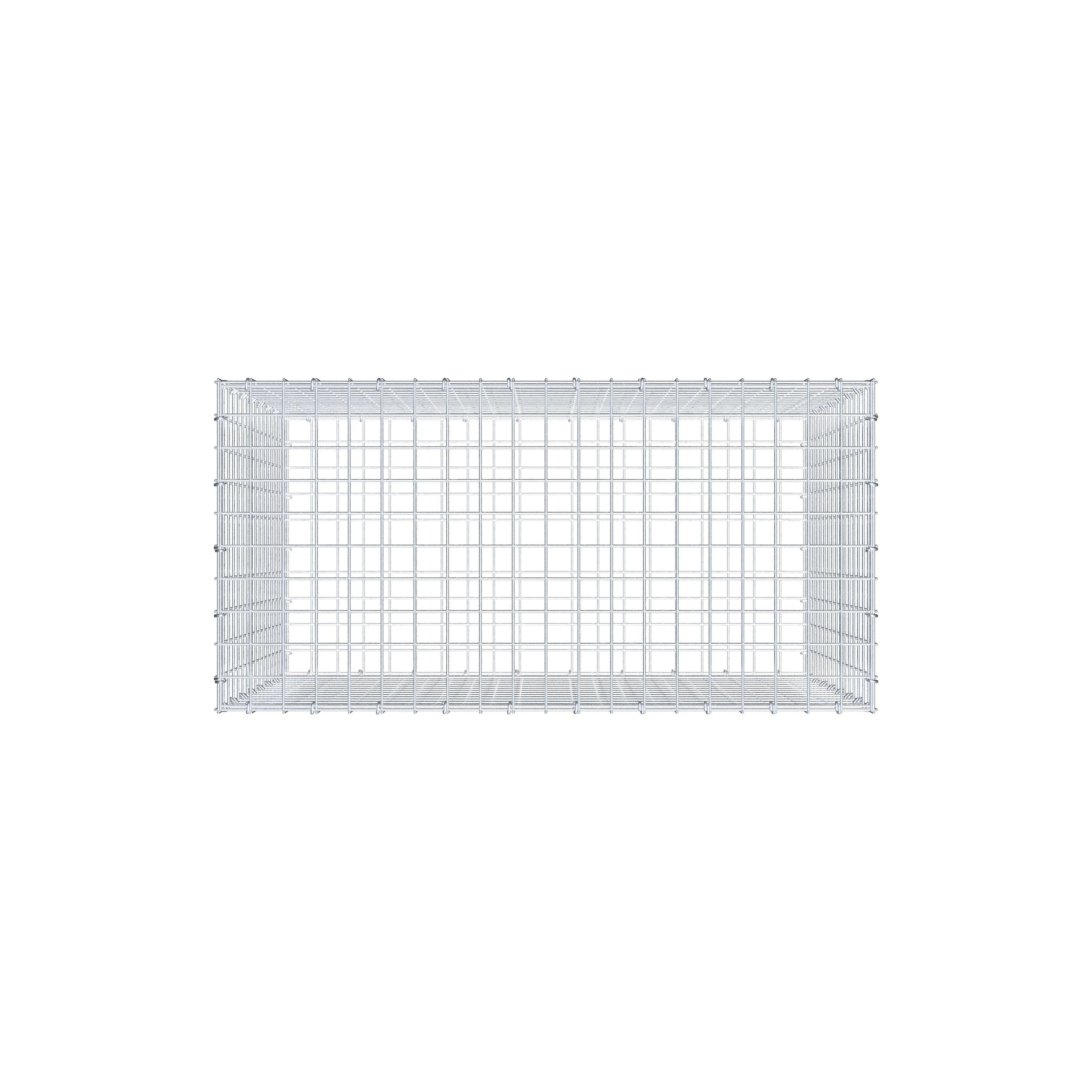 Gabione 100 cm x 80 cm x 50 cm (L x H x T), Maschenweite 5 cm x 5 cm, C-Ring