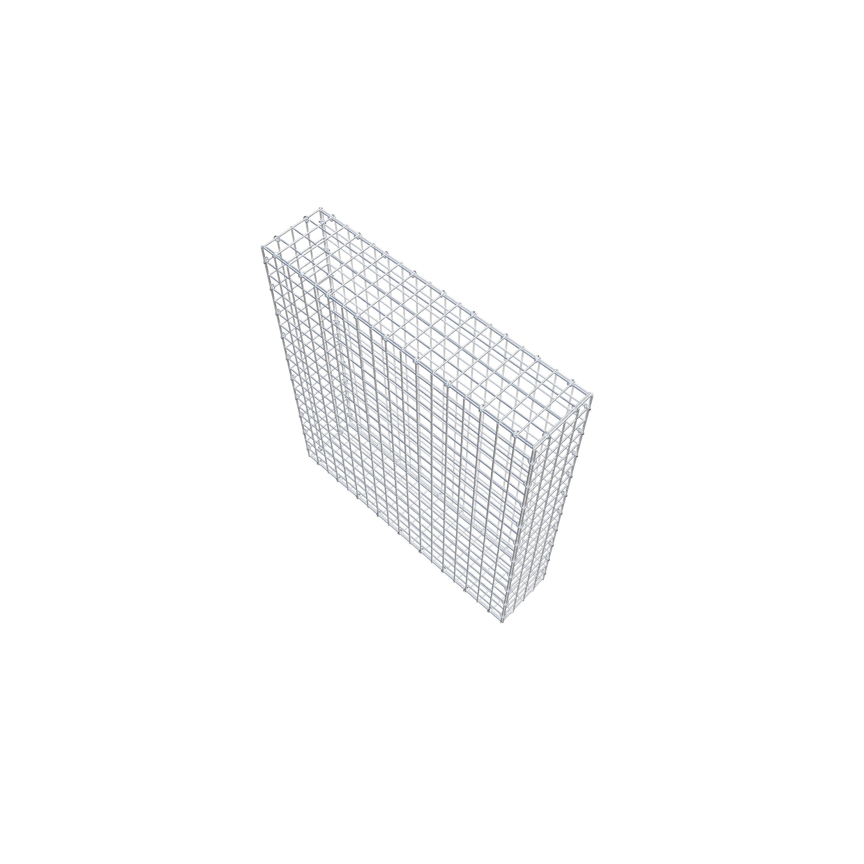 Gabion 100 cm x 90 cm x 20 cm (L x H x D), maskestørrelse 5 cm x 5 cm, C-ring