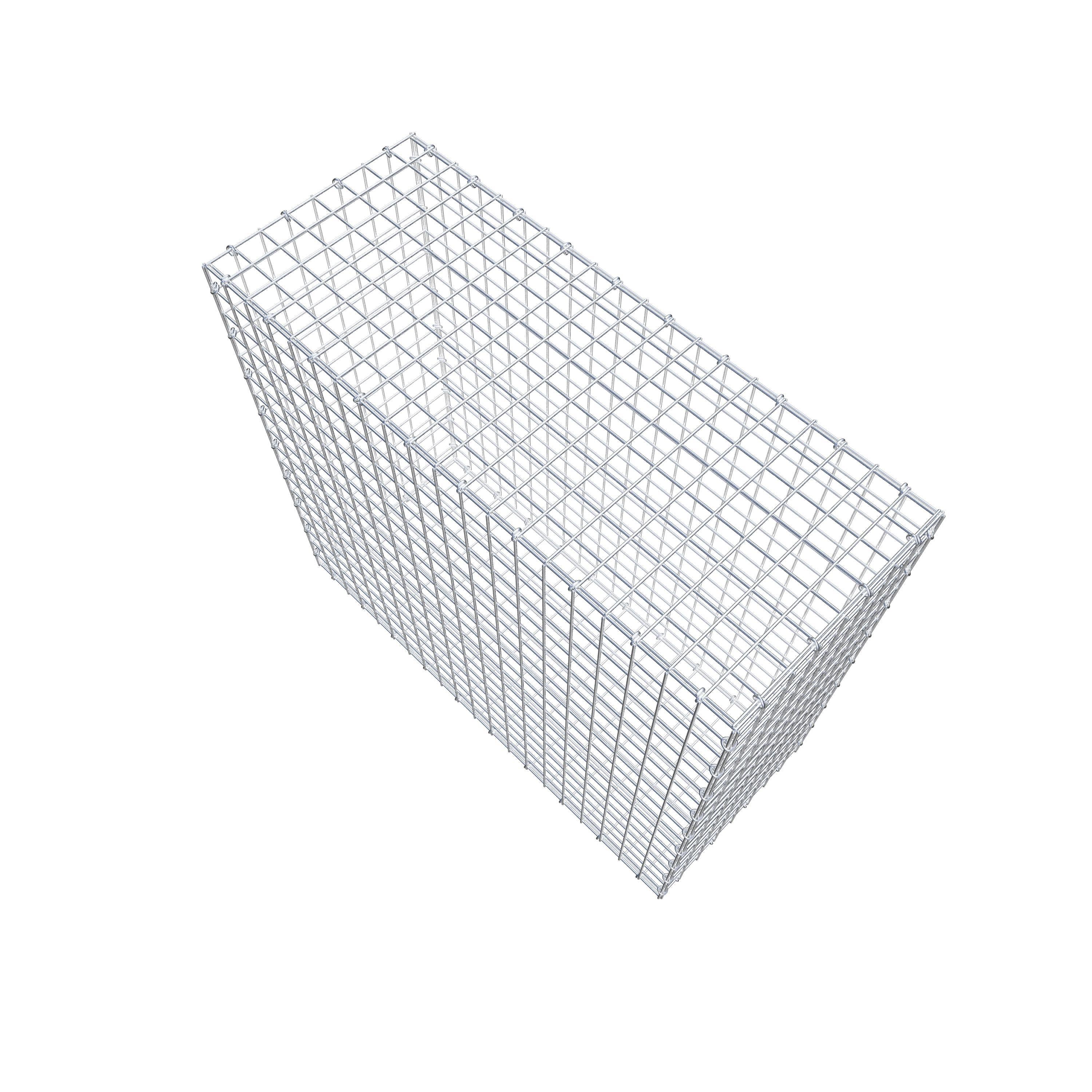 Gabione 100 cm x 90 cm x 40 cm (L x H x T), Maschenweite 5 cm x 5 cm, C-Ring