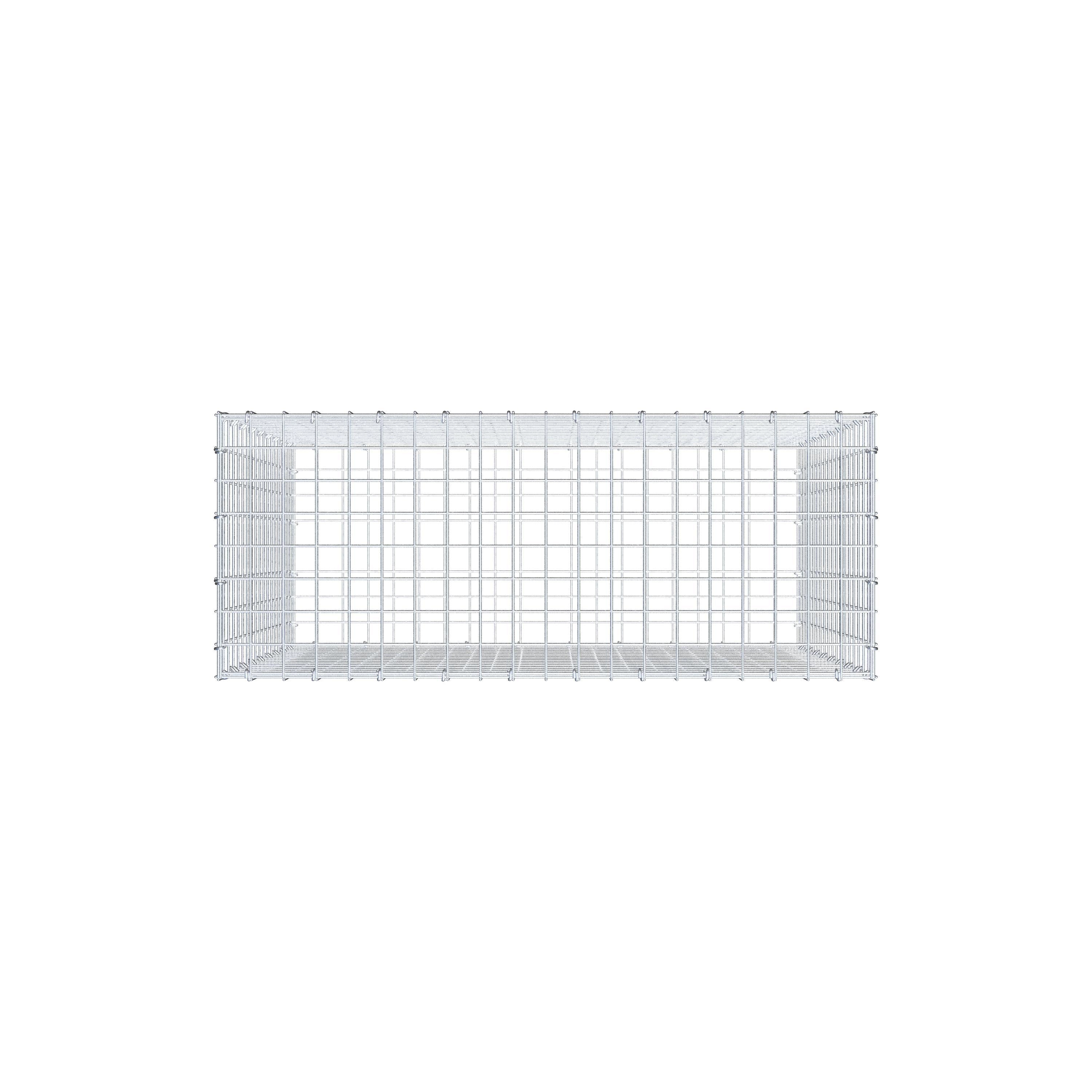 Gabione 100 cm x 90 cm x 40 cm (L x H x T), Maschenweite 5 cm x 5 cm, C-Ring