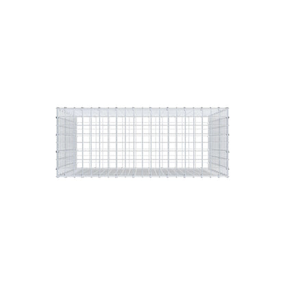 Gabion 100 cm x 90 cm x 40 cm (L x H x D), maskestørrelse 5 cm x 5 cm, C-ring