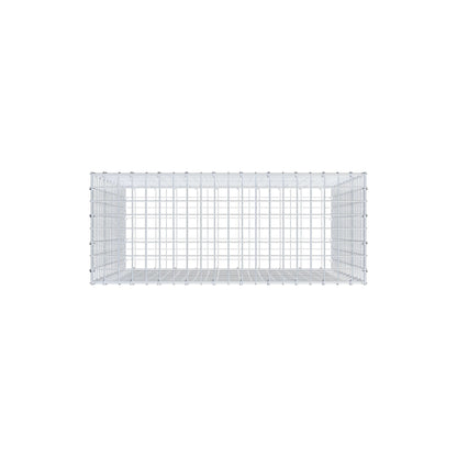 Gabion 100 cm x 100 cm x 40 cm (L x H x D), mesh size 5 cm x 5 cm, C-ring