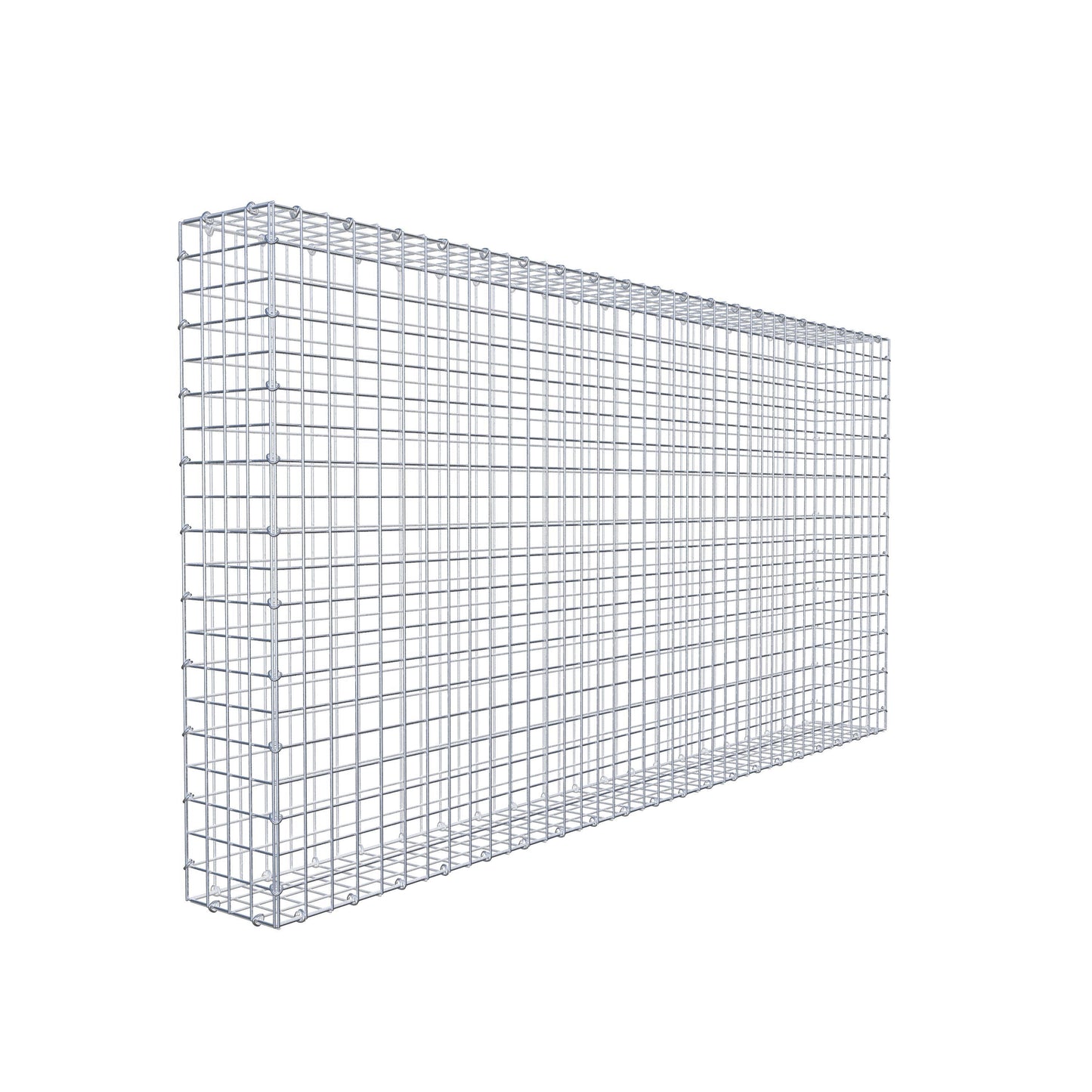 Gabion 200 cm x 100 cm x 20 cm (L x H x P), mailles 5 cm x 5 cm, anneau en C