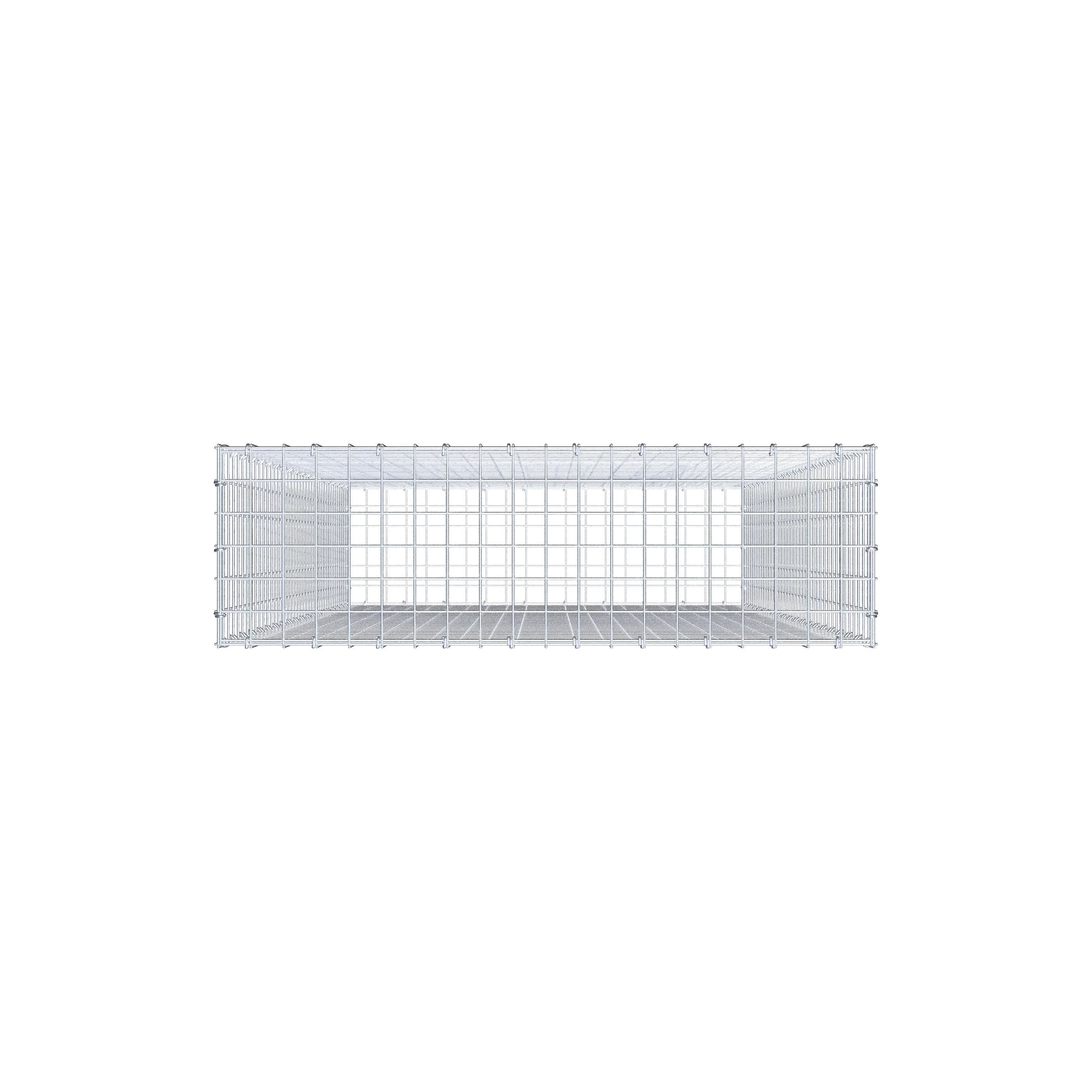 Gabione 200 cm x 100 cm x 30 cm (L x H x T), Maschenweite 5 cm x 5 cm, C-Ring