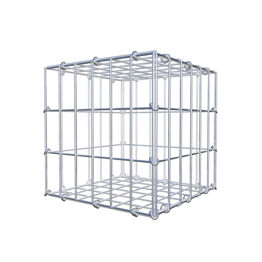 Gabion 30 cm x 30 cm x 30 cm (L x H x P), mailles 5 cm x 10 cm, anneau en C
