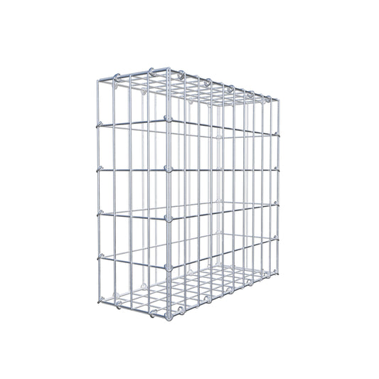 Gabion 50 cm x 50 cm x 20 cm (L x H x D), maskestørrelse 5 cm x 10 cm, C-ring