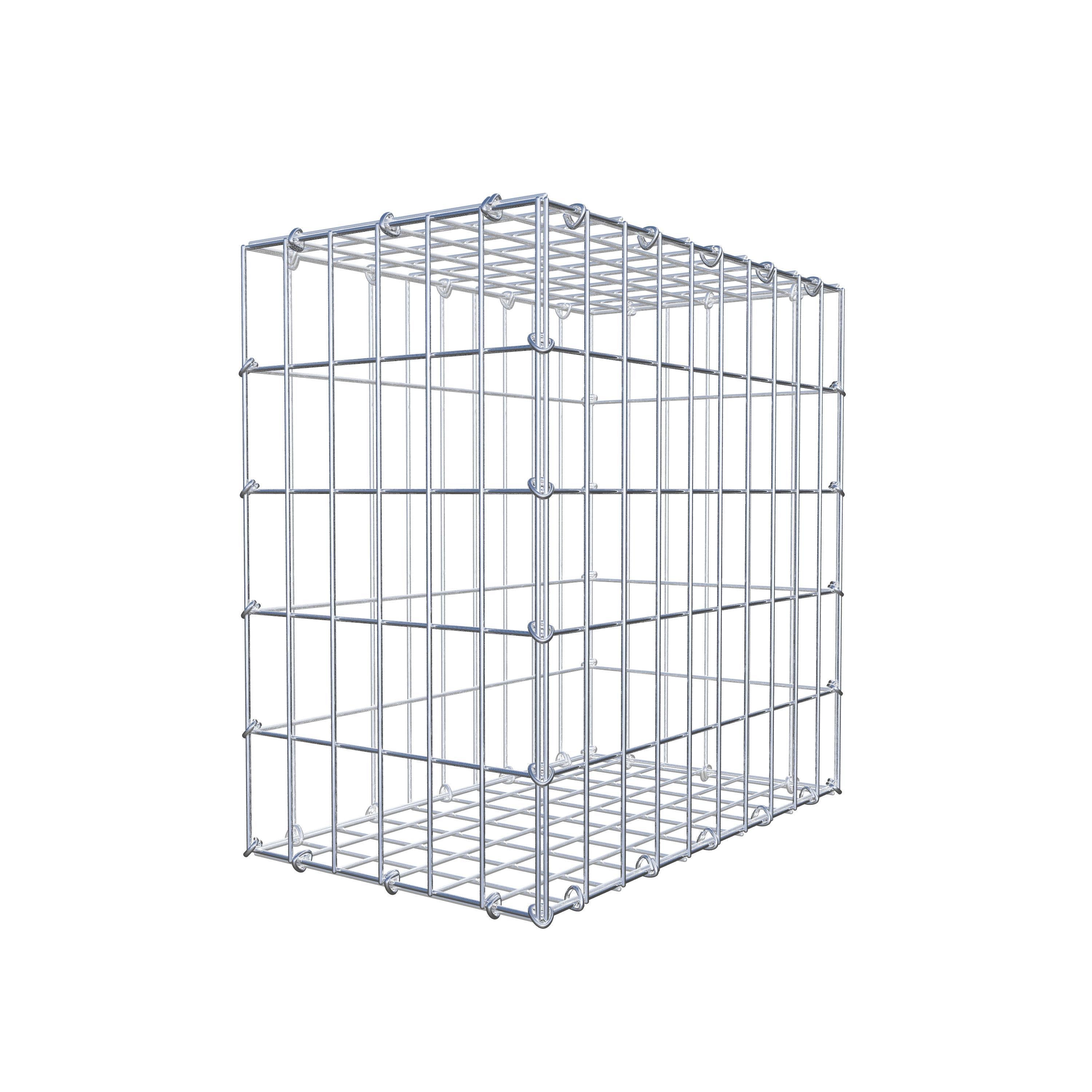 Gabion 50 cm x 50 cm x 30 cm (L x H x D), maskestørrelse 5 cm x 10 cm, C-ring