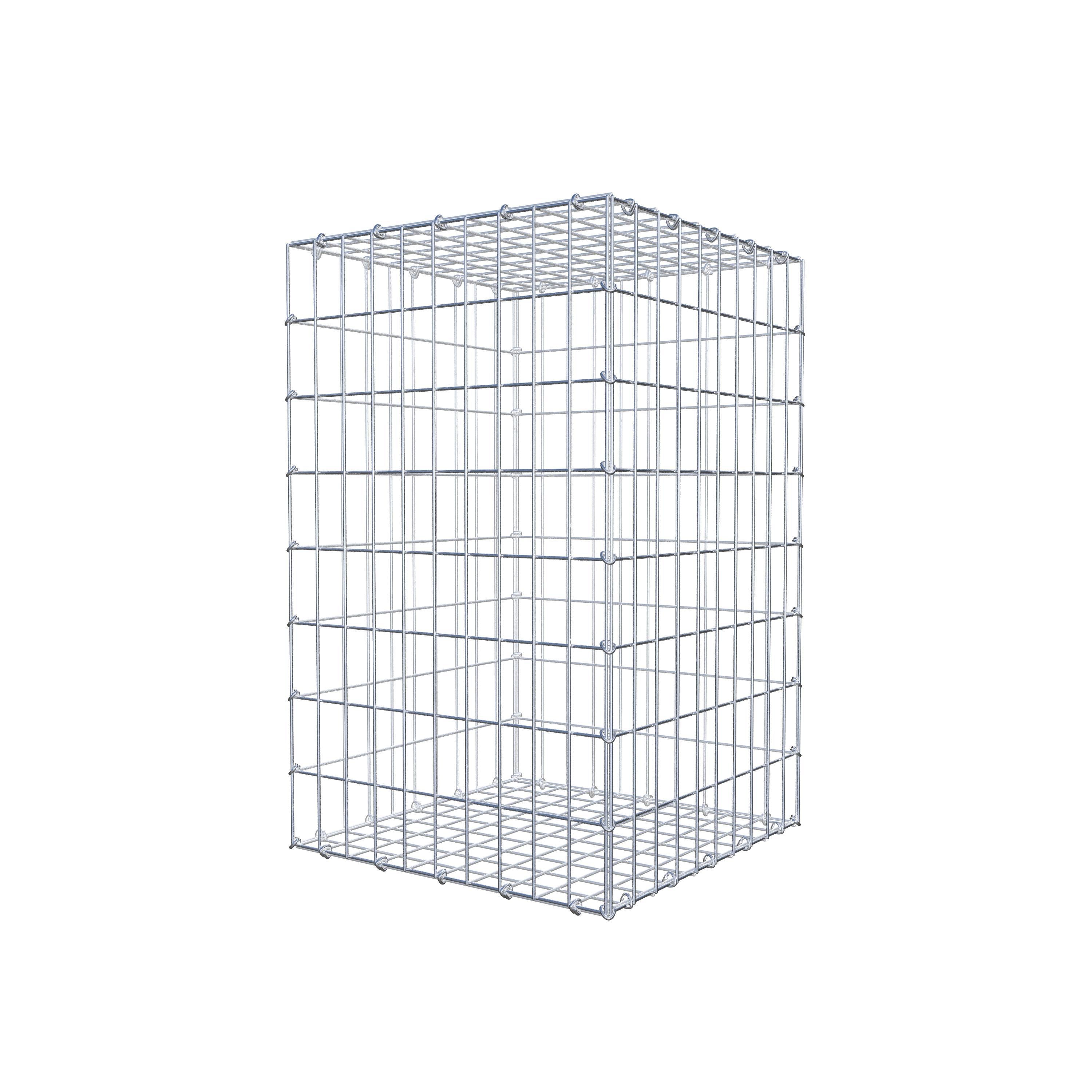 Gabion 80 cm x 50 cm x 50 cm (L x H x D), mesh size 5 cm x 10 cm, C-ring