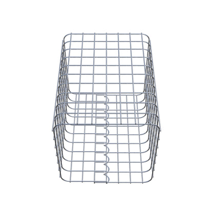 Coluna de gabião 42 x 42 cm MW 5 x 5 cm quadrado