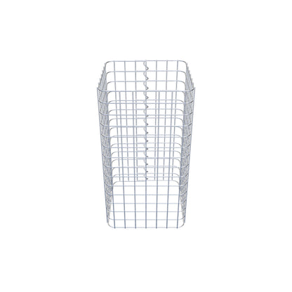 Coluna de gabião 42 x 42 cm MW 5 x 5 cm quadrado